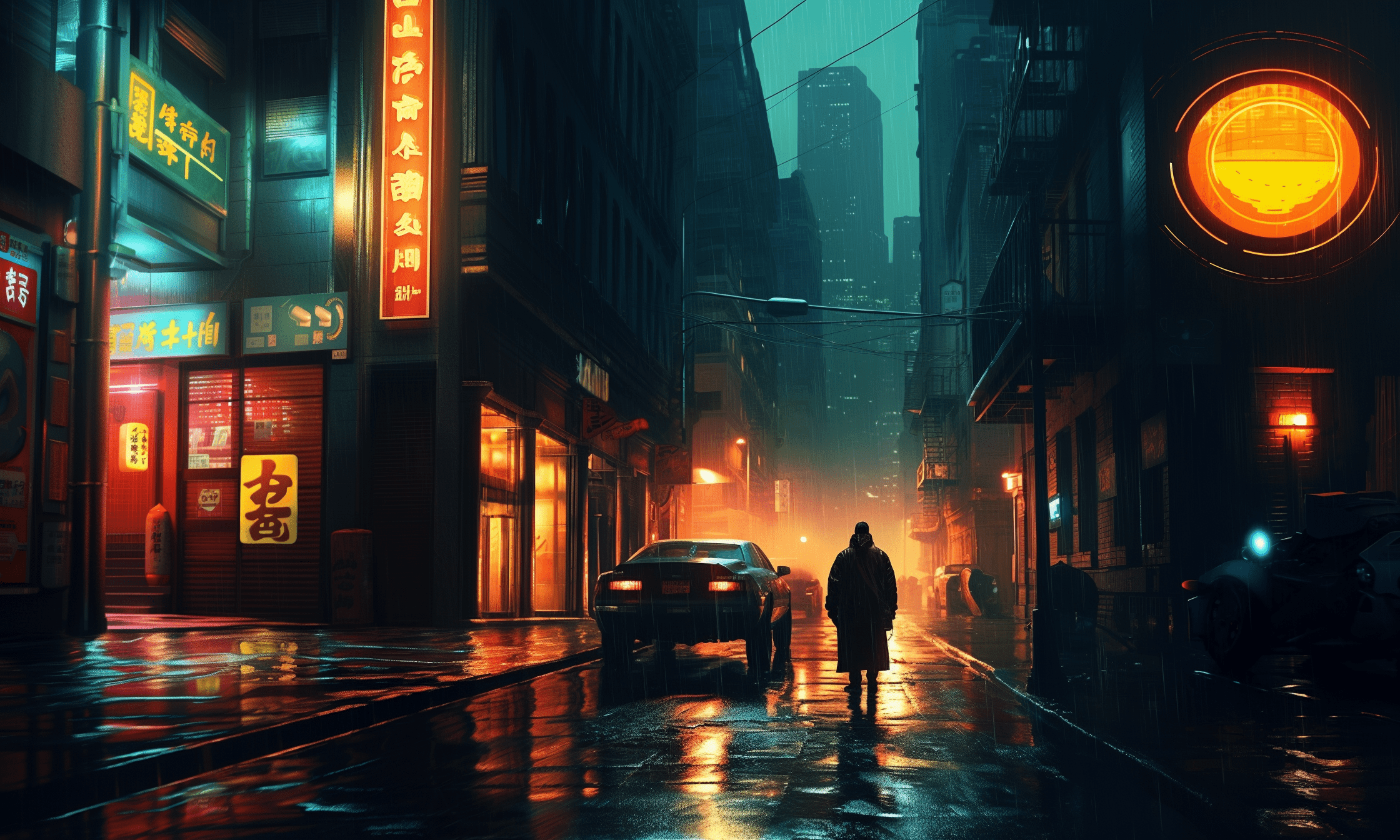 2240x1344 Download AI Art Movie Blade Runner HD Wallpaper