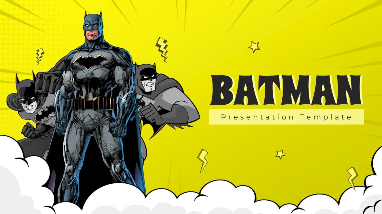1280x720 Free Batman Template PowerPoint and Google Slides