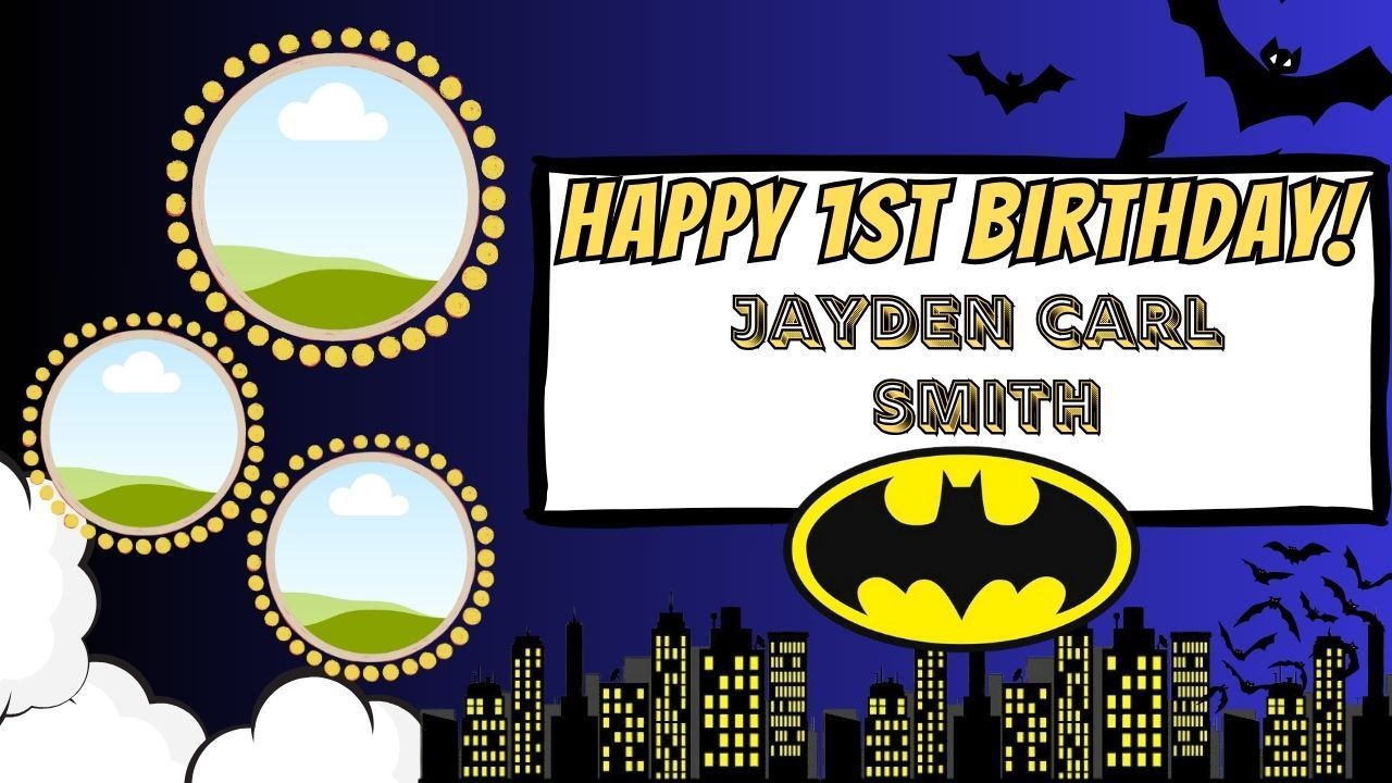 1280x720 BIRTHDAY POSTER PRINTABLE BATMAN THEME BY MS. BEL