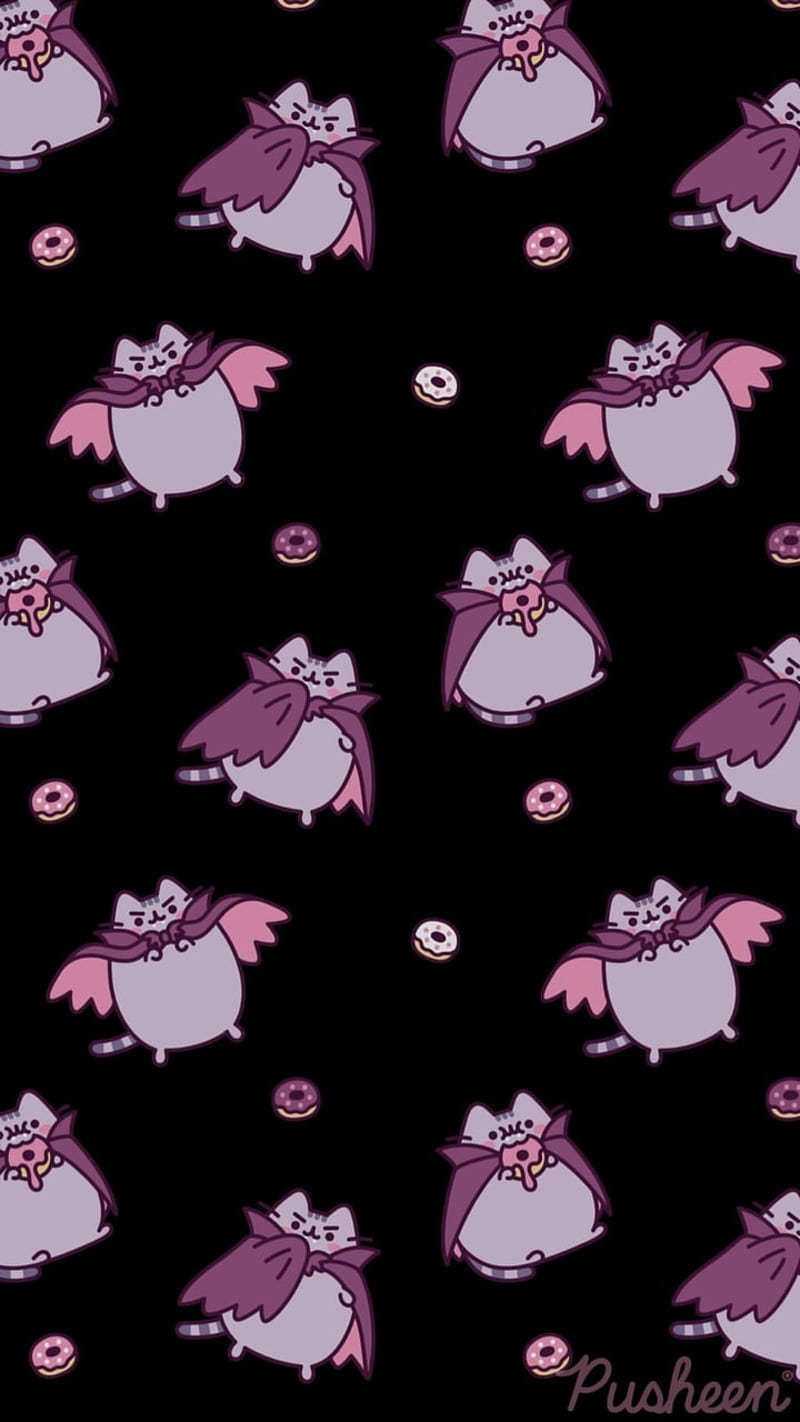 800x1422 HD pusheen halloween wallpaper