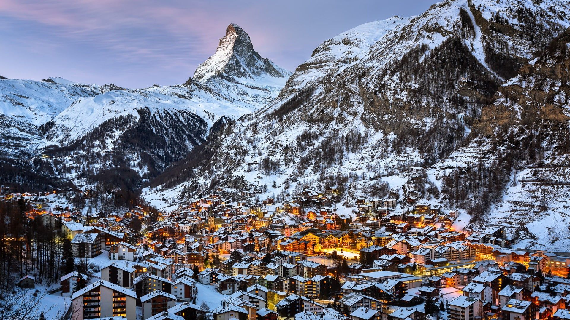 1920x1080 Switzerland Winter Desktop Wallpaper