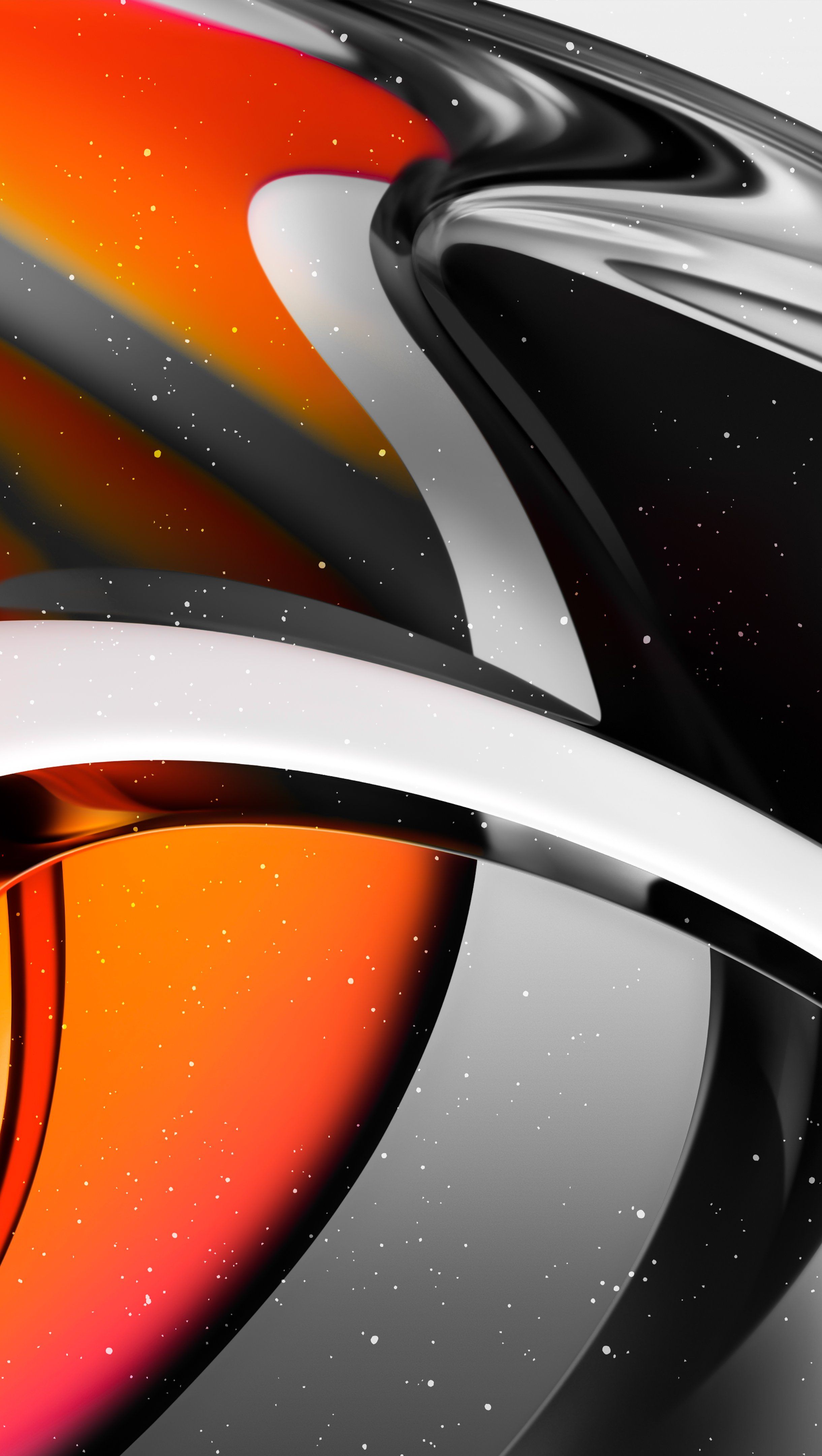 2440x4320 Transparent and orange glass Abstract Wallpaper 4K for iPhone and Mobile Phone