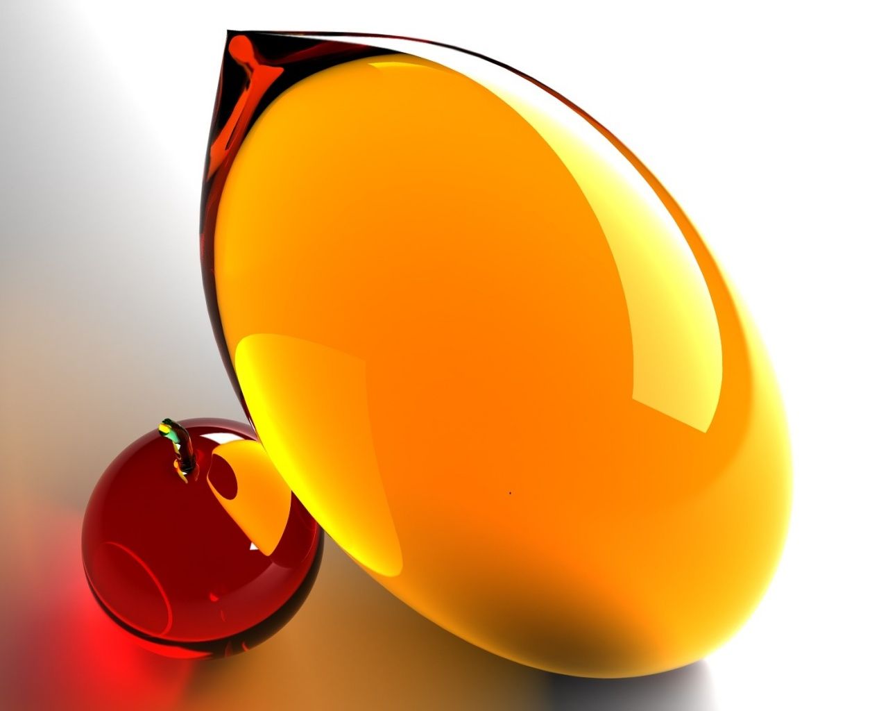 1280x1024 Glass Fruits 4K UHD Wallpaper for UltraHD Desktop and TV : Smartphone and Tablet Devices