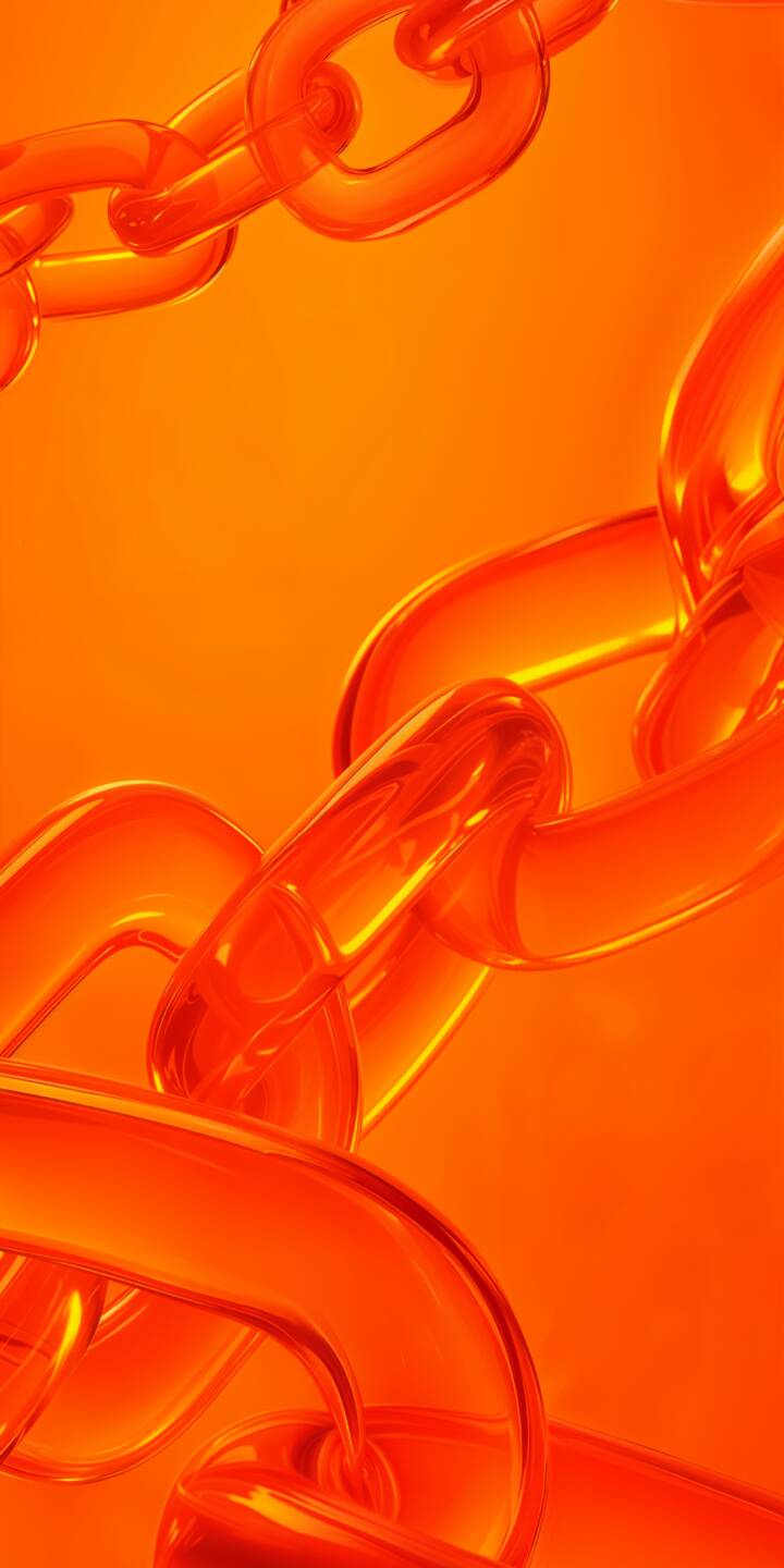 720x1440 Orange Glass Chains Wallpaper