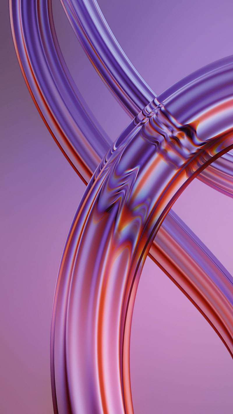 800x1422 Abstract glass shape, background, gray, iCreate™, orange, refraction, swirl, HD phone wallpaper