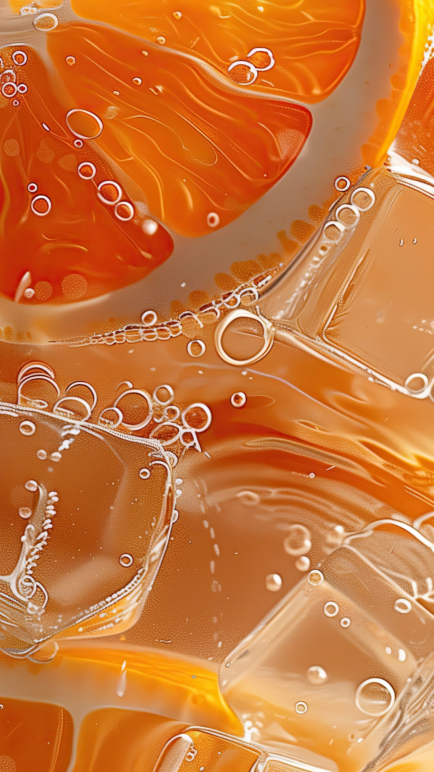 1440x2560 Orange Wallpaper 4K, Summer