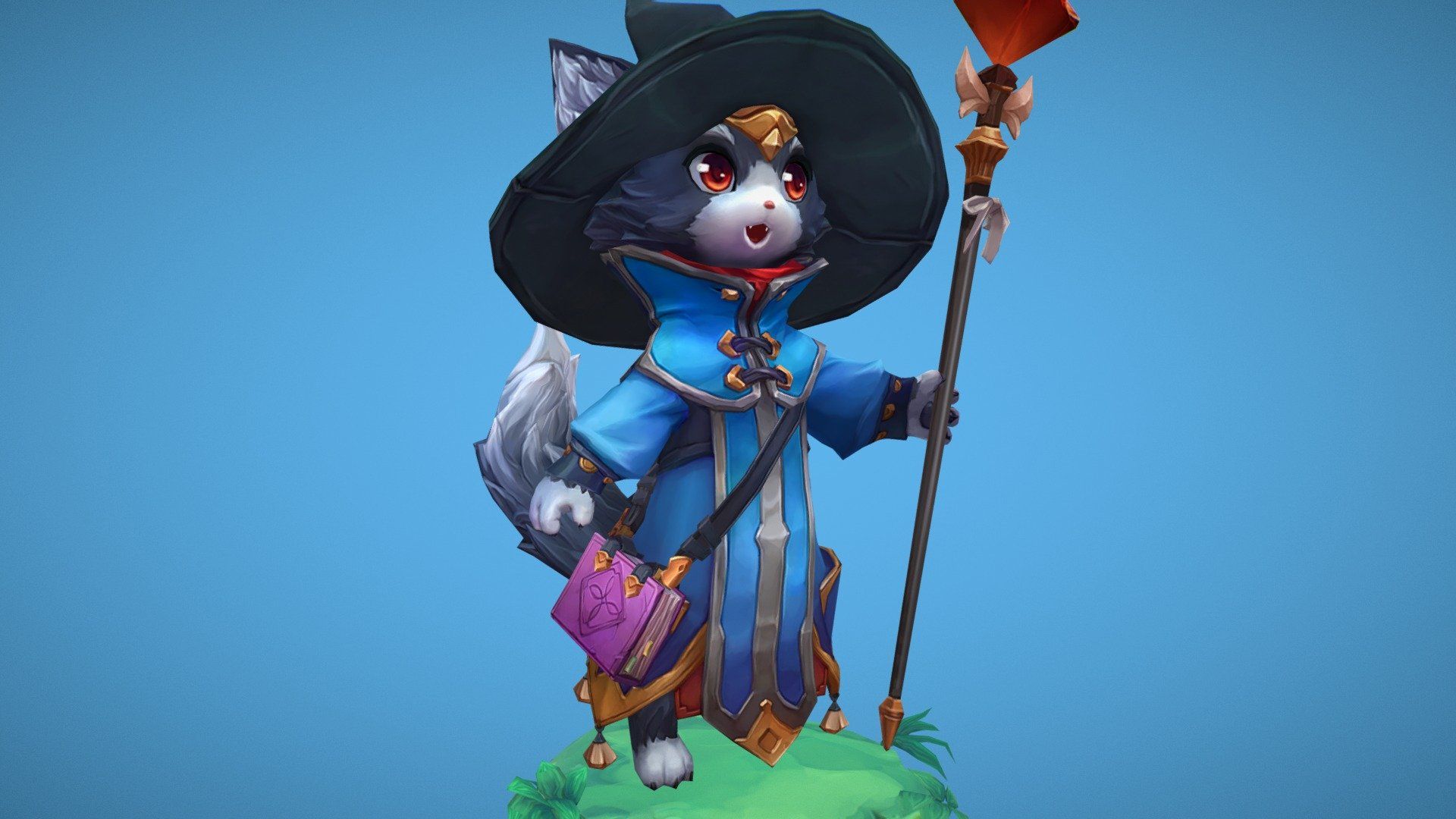 1920x1080 Wizard cat