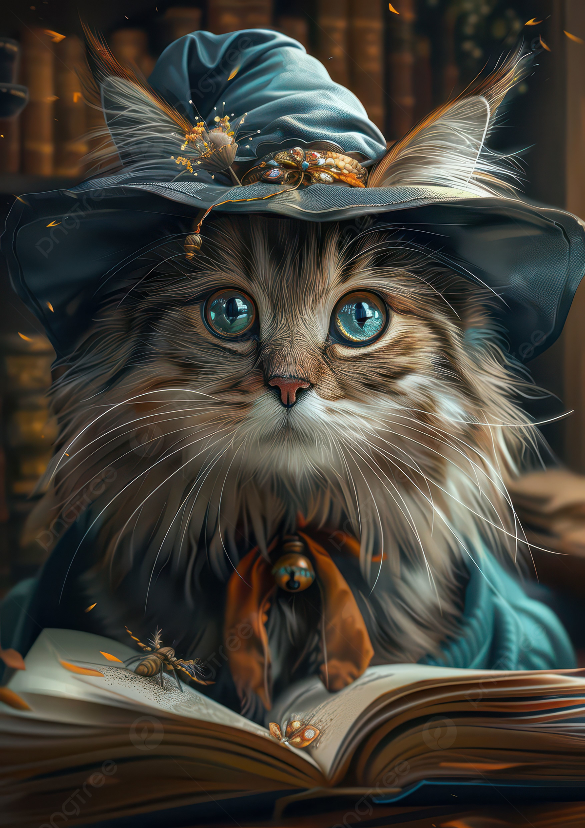 1200x1697 Wizard Cat Background Image, HD Picture and Wallpaper For Free Download
