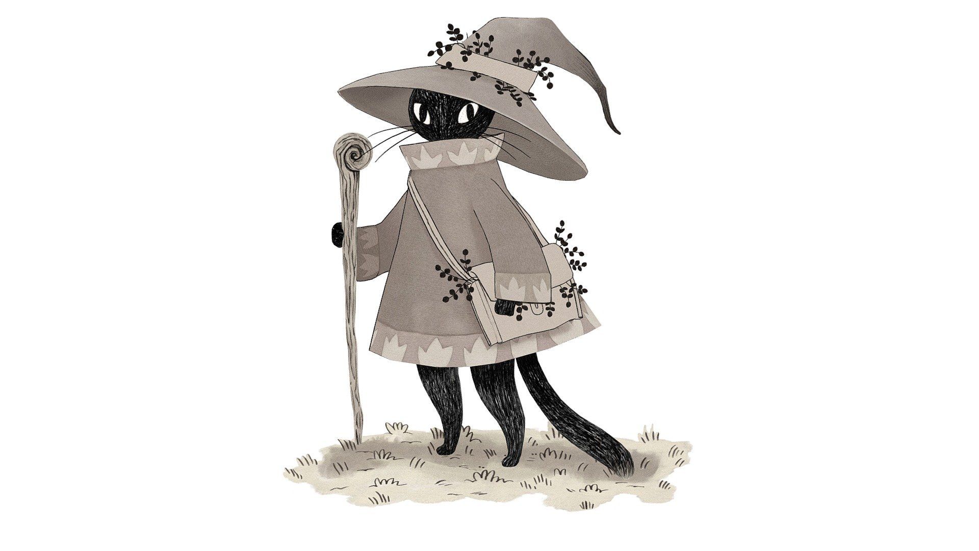 1920x1080 Wizard Cat (concept by Heikala)