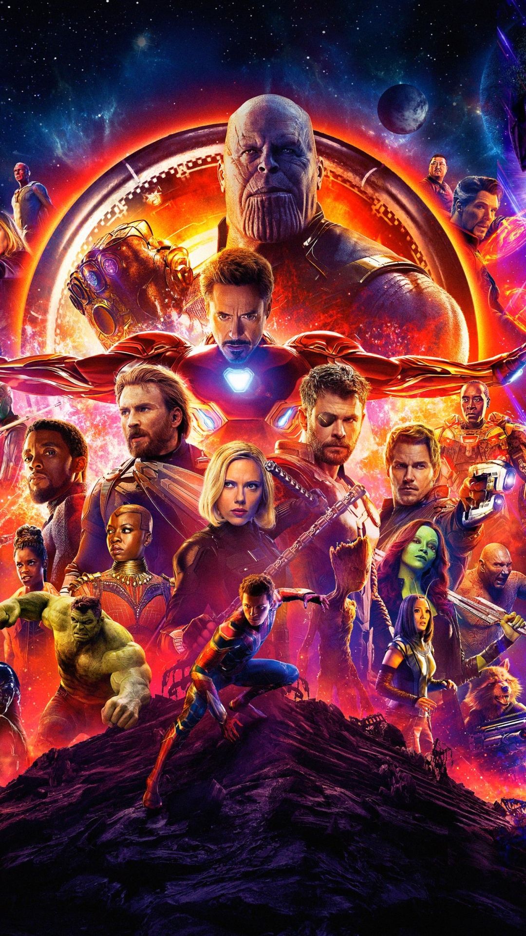 1080x1920 Phone wallpaper: The Avengers, Nebula (Marvel Comics), Avengers Endgame, Movie, Doctor Strange, Thanos, Drax The Destroyer, Rocket Raccoon, Star Lord, Gamora, Groot, Hulk, Spider Man, Vision (Marvel Comics), Falcon ( Marvel Comics), Wong (