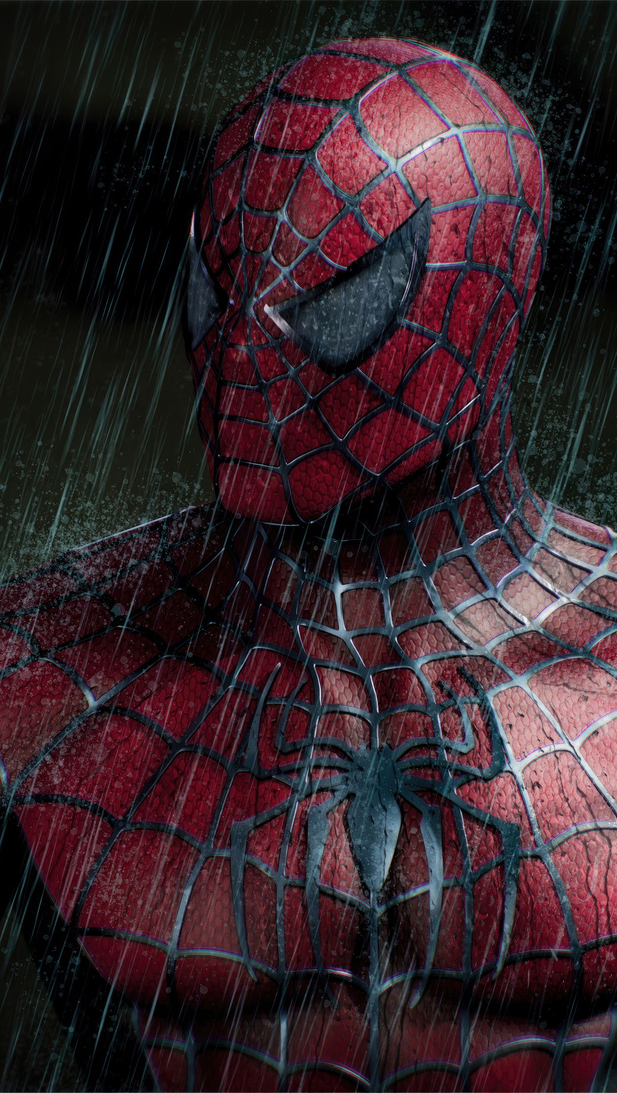 1220x2160 Spider Man Comic Night: Epic Wallpaper For Your Phone