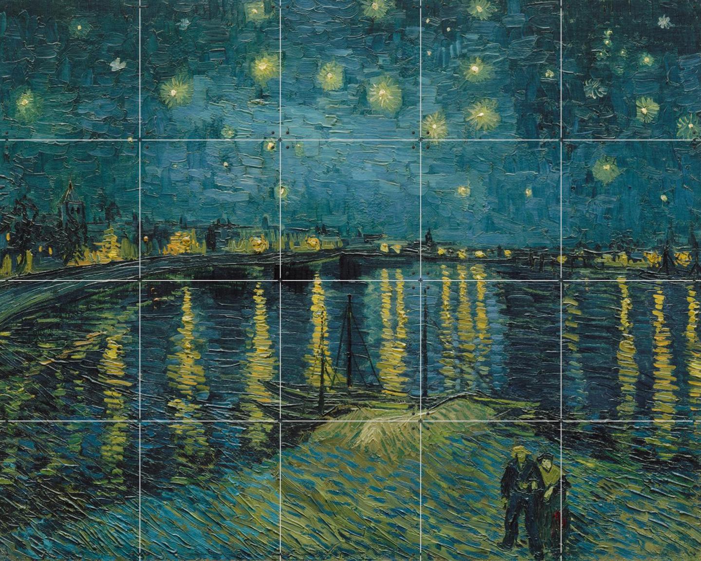 1440x1152 Starry Night over the Rhône by Vincent van Gogh (1853). Wall Art & Art Prints