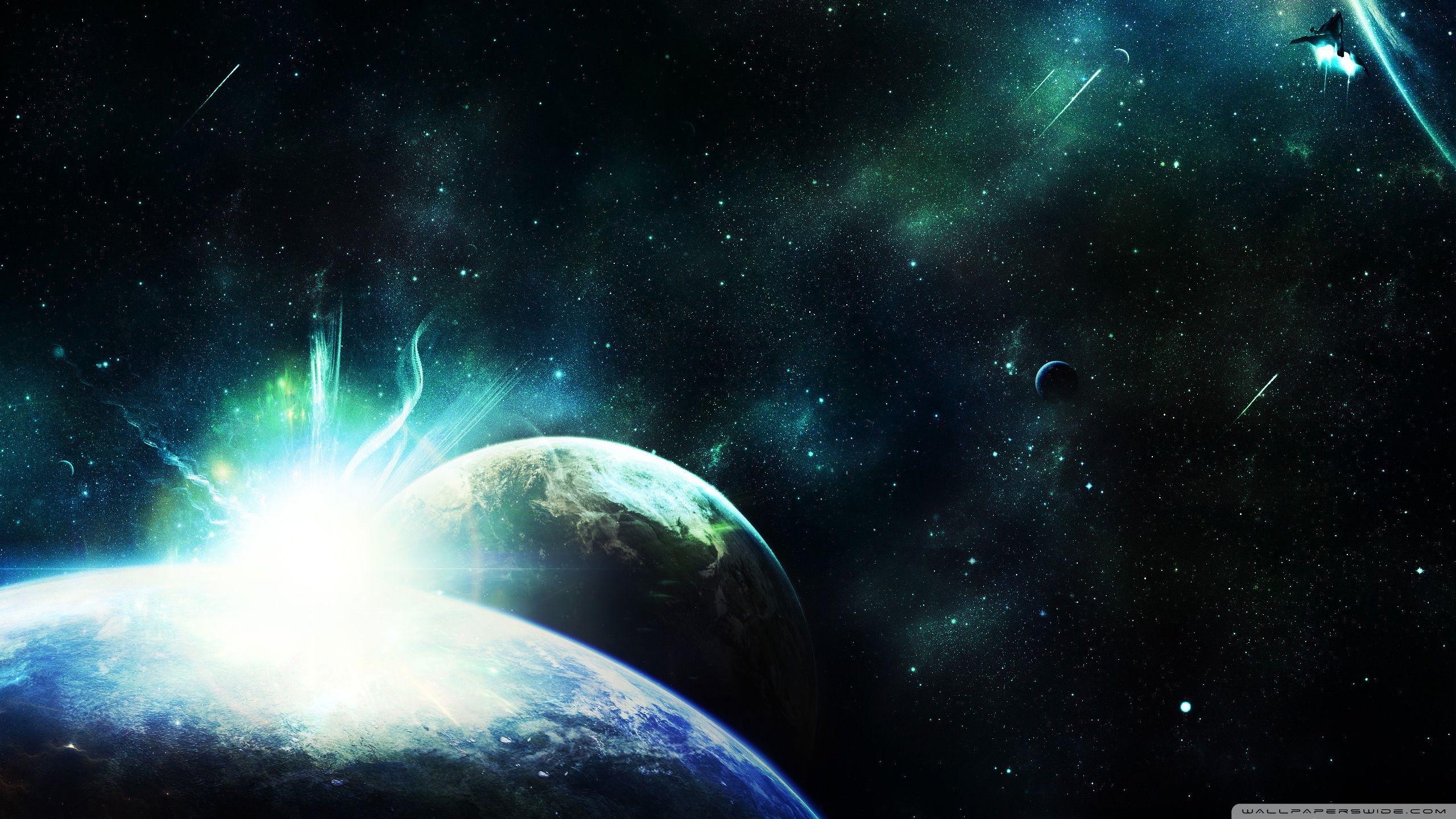 2560x1440 Asteroid Impact 4K UHD Wallpaper for UltraHD Desktop and TV : Smartphone and Tablet Devices