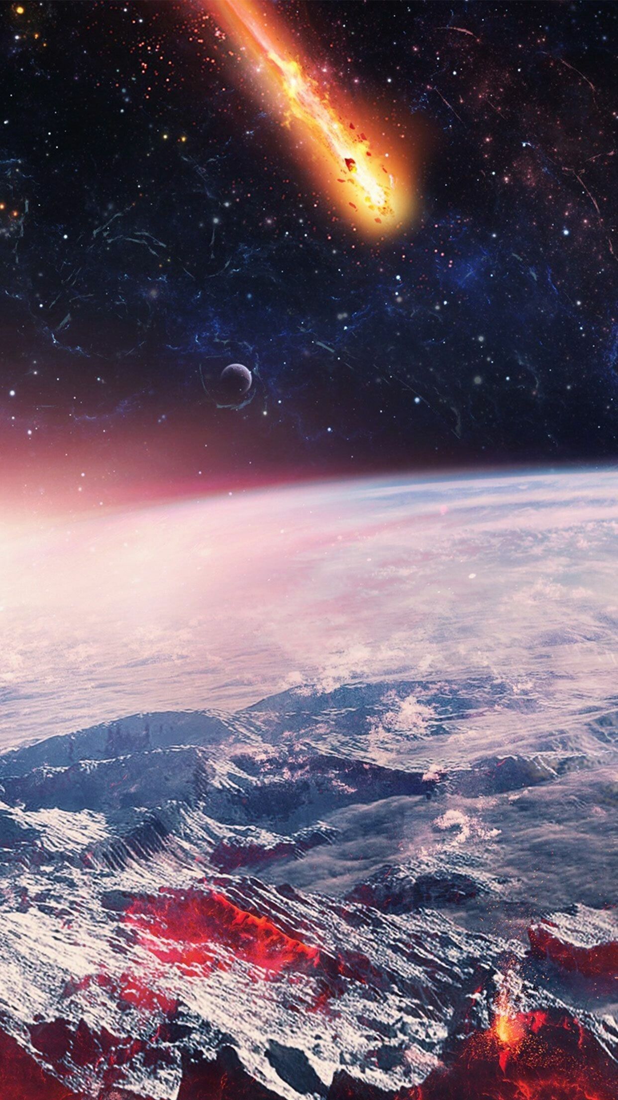 1242x2208 Asteroid Wallpaper