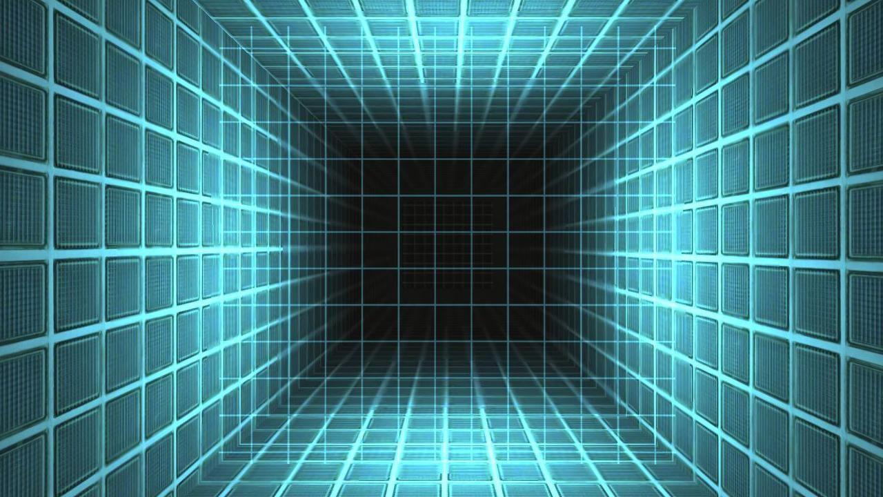 1280x720 3D Grid Wallpaper