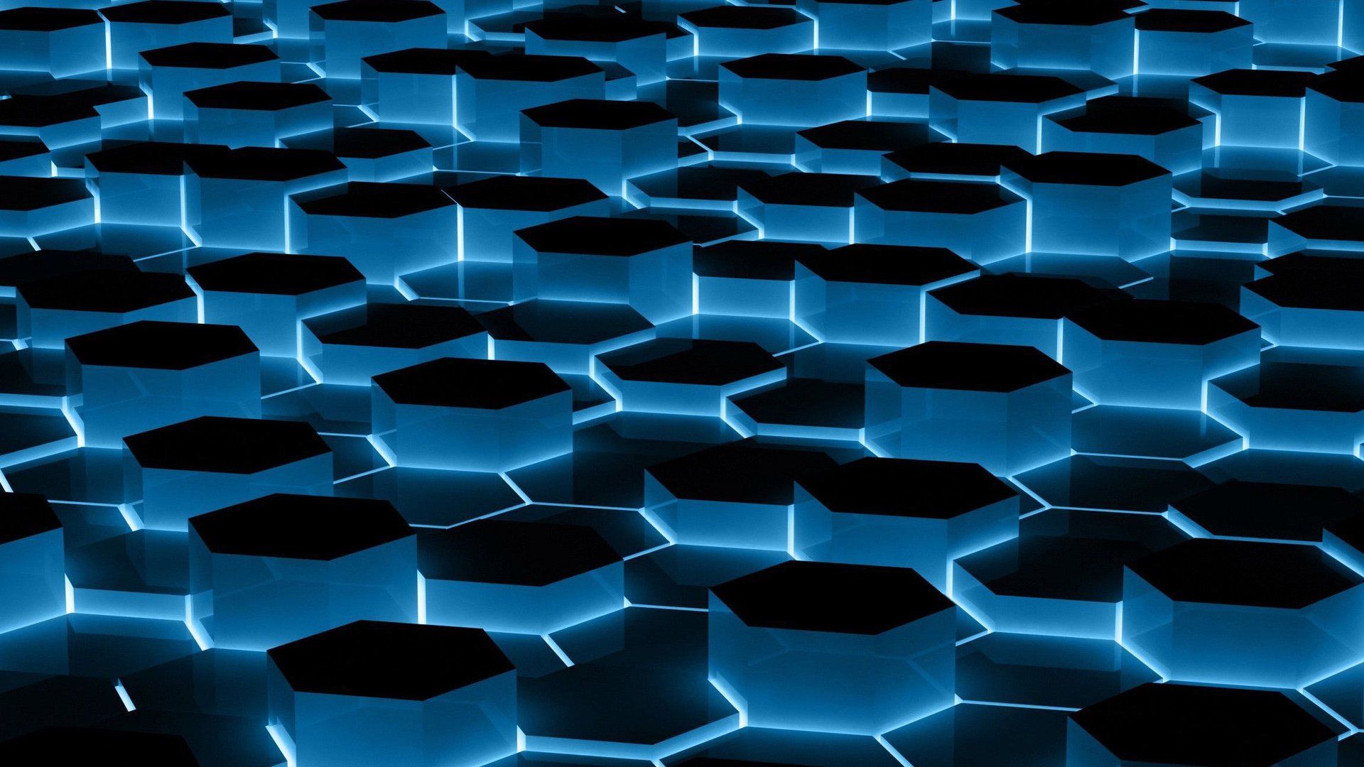 1920x1080 Neon Hex Grid