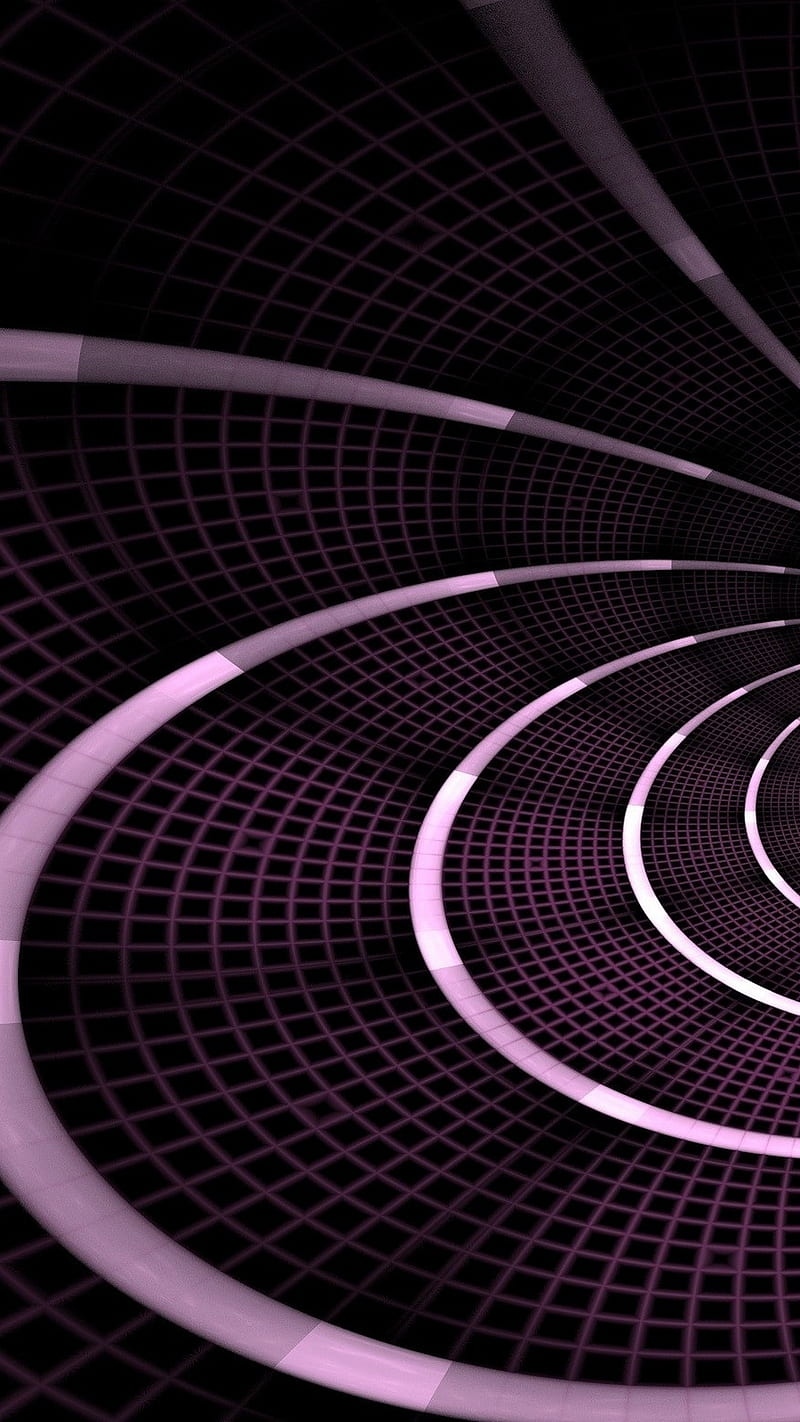 800x1422 Abstract, 3D, arch, dark, galaxy, grid, light, pattern, purple, signs, HD phone wallpaper