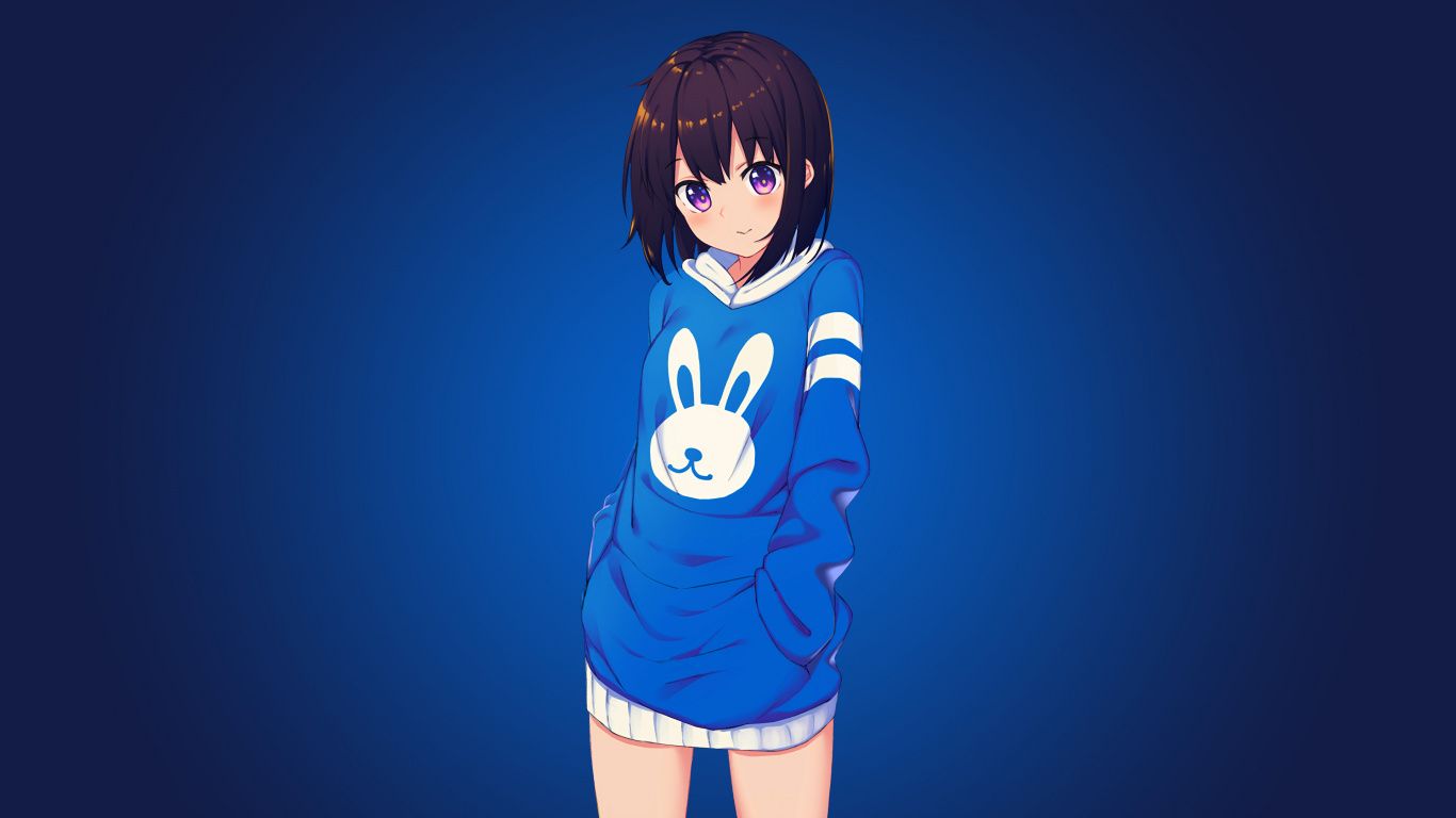 1366x768 Laptop Chibi Wallpaper Free 1366x768 High Quality Background