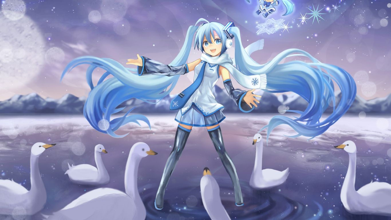 1366x768 Laptop Chibi Wallpaper Free 1366x768 High Quality Background
