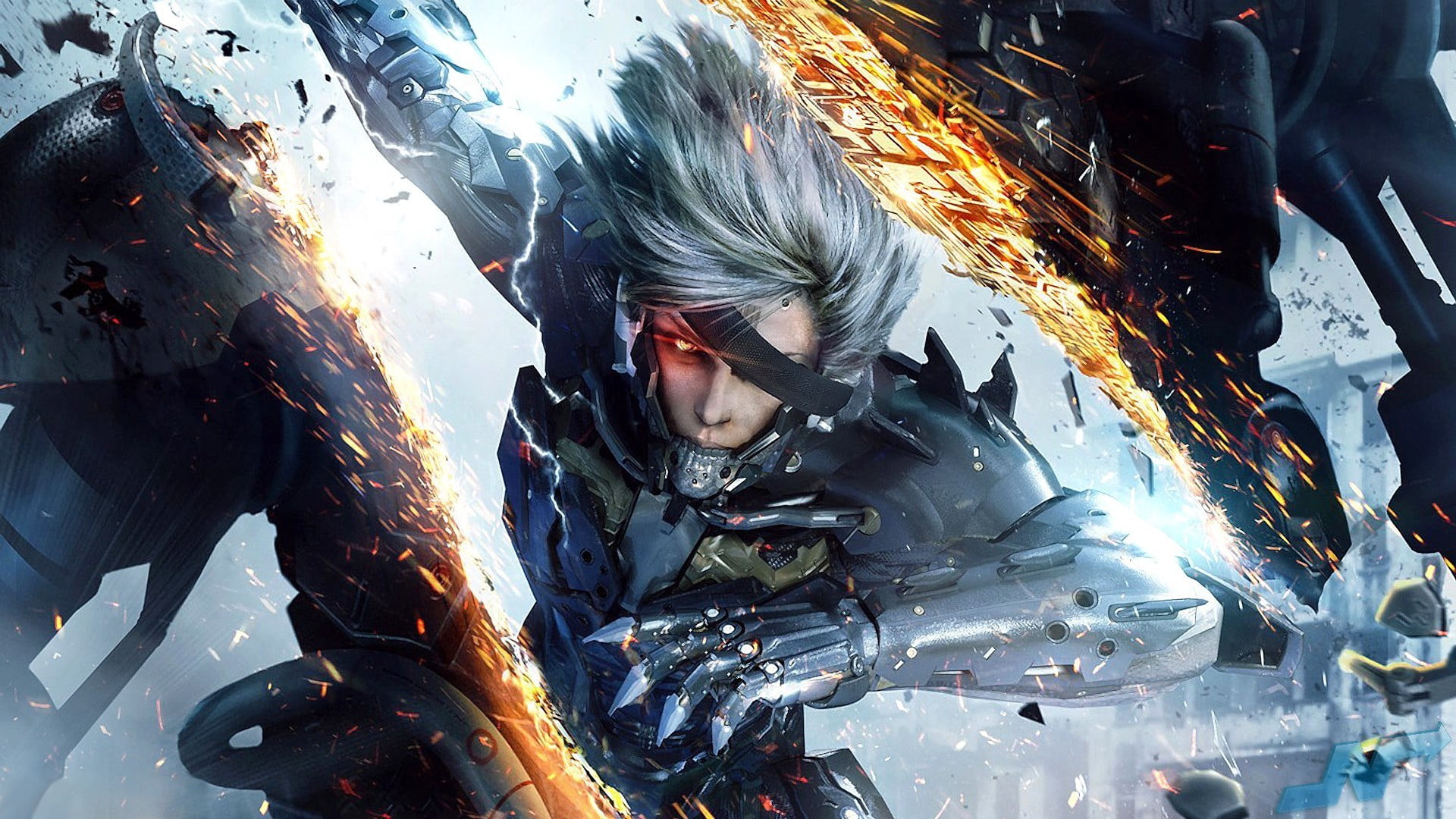 1920x1080 Man in gray armor digital wallpaper, Raiden, Metal Gear Rising: Revengeance, video games HD wallpaper