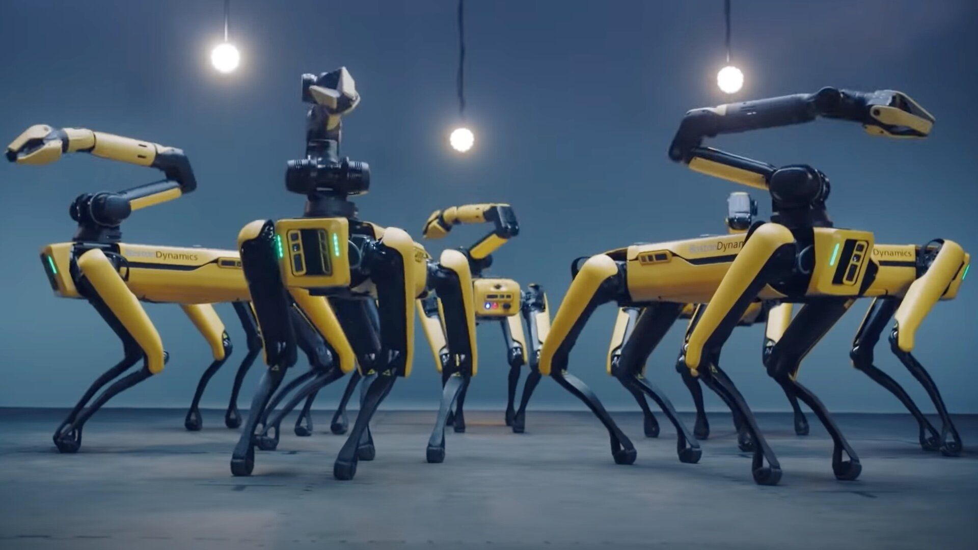 1920x1080 Boston Dynamics Program Their Robot Dogs To Dance in Unison