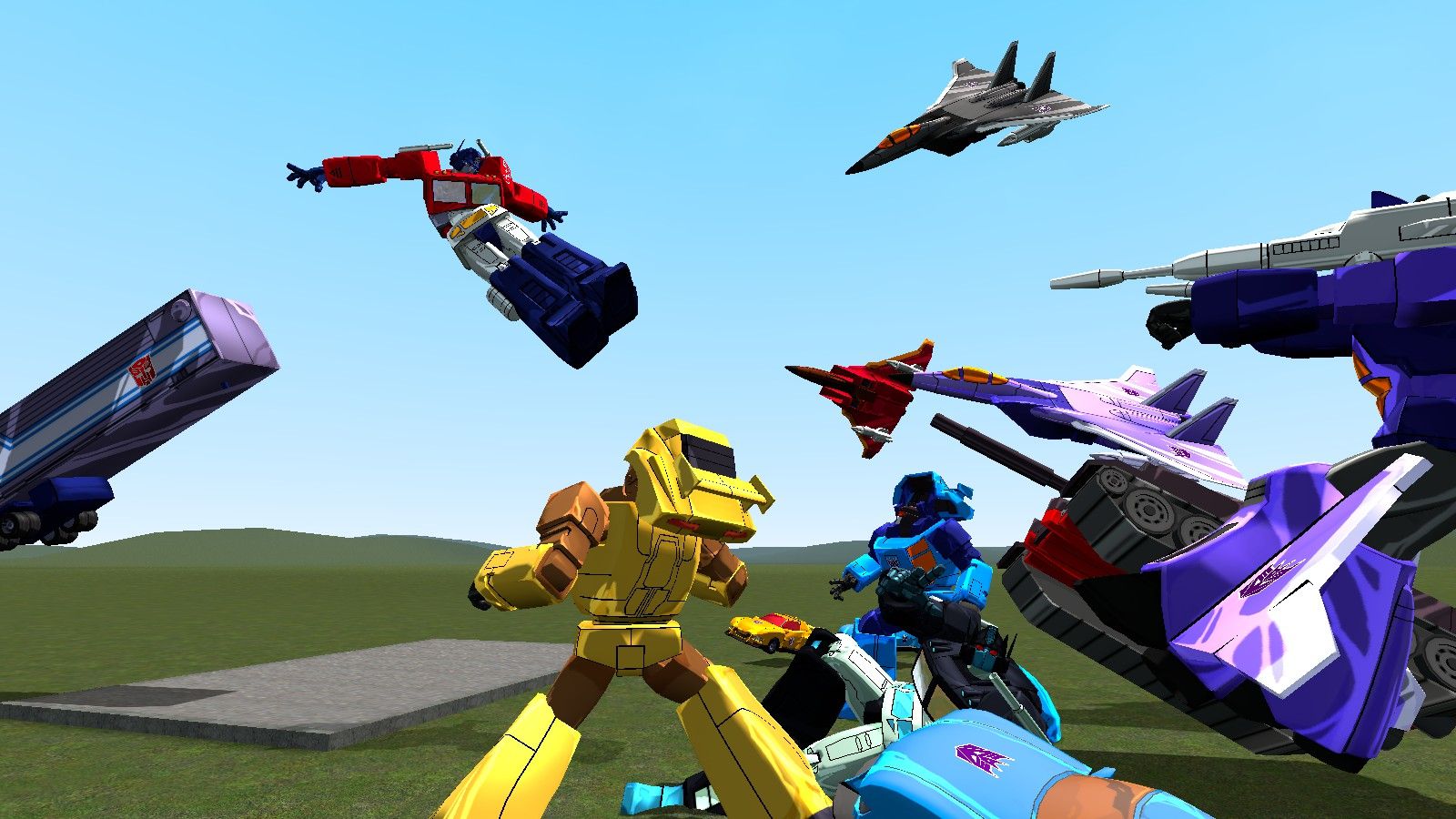 1600x900 I made some Transformers: Devastation art with the use of Garry's Mod