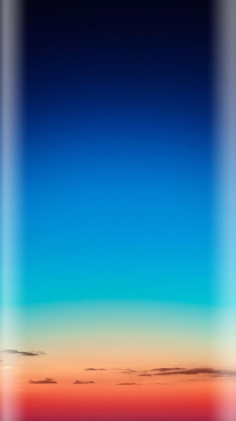800x1422 Gradient sky edge, bonito, blue, clouds, edge, gradient, light, nature, orange, HD phone wallpaper
