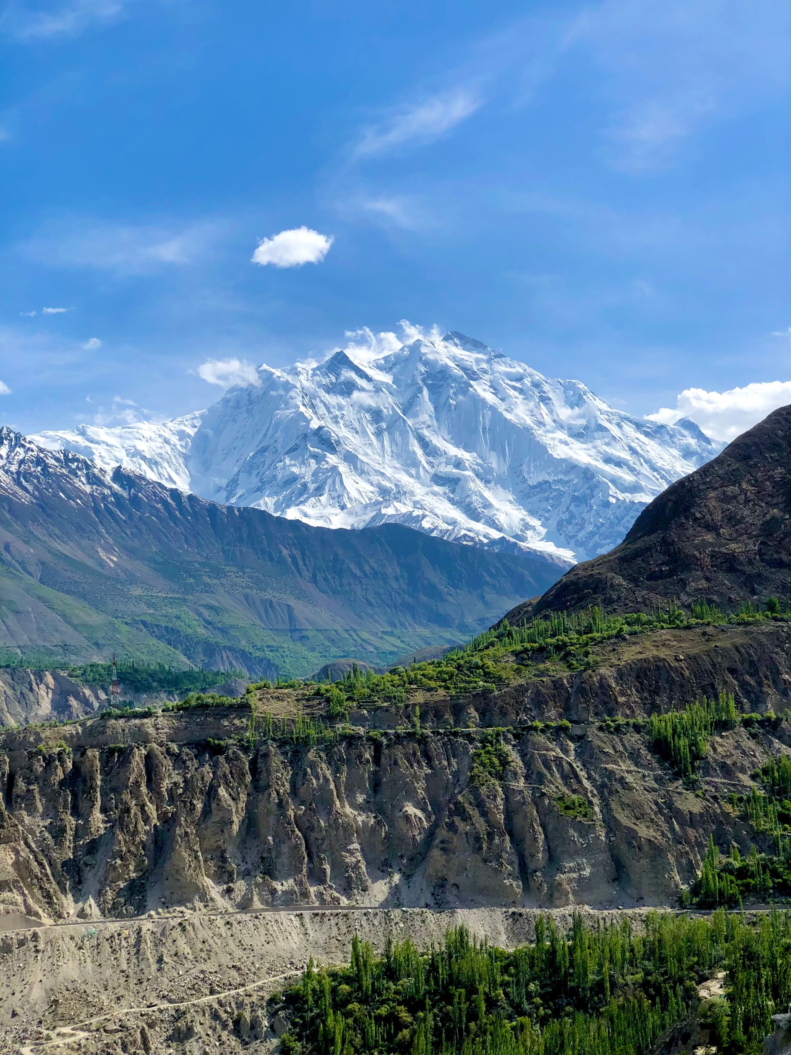 3024x4032 Majestic Rakaposhi Mountain in Summer Landscape · Free