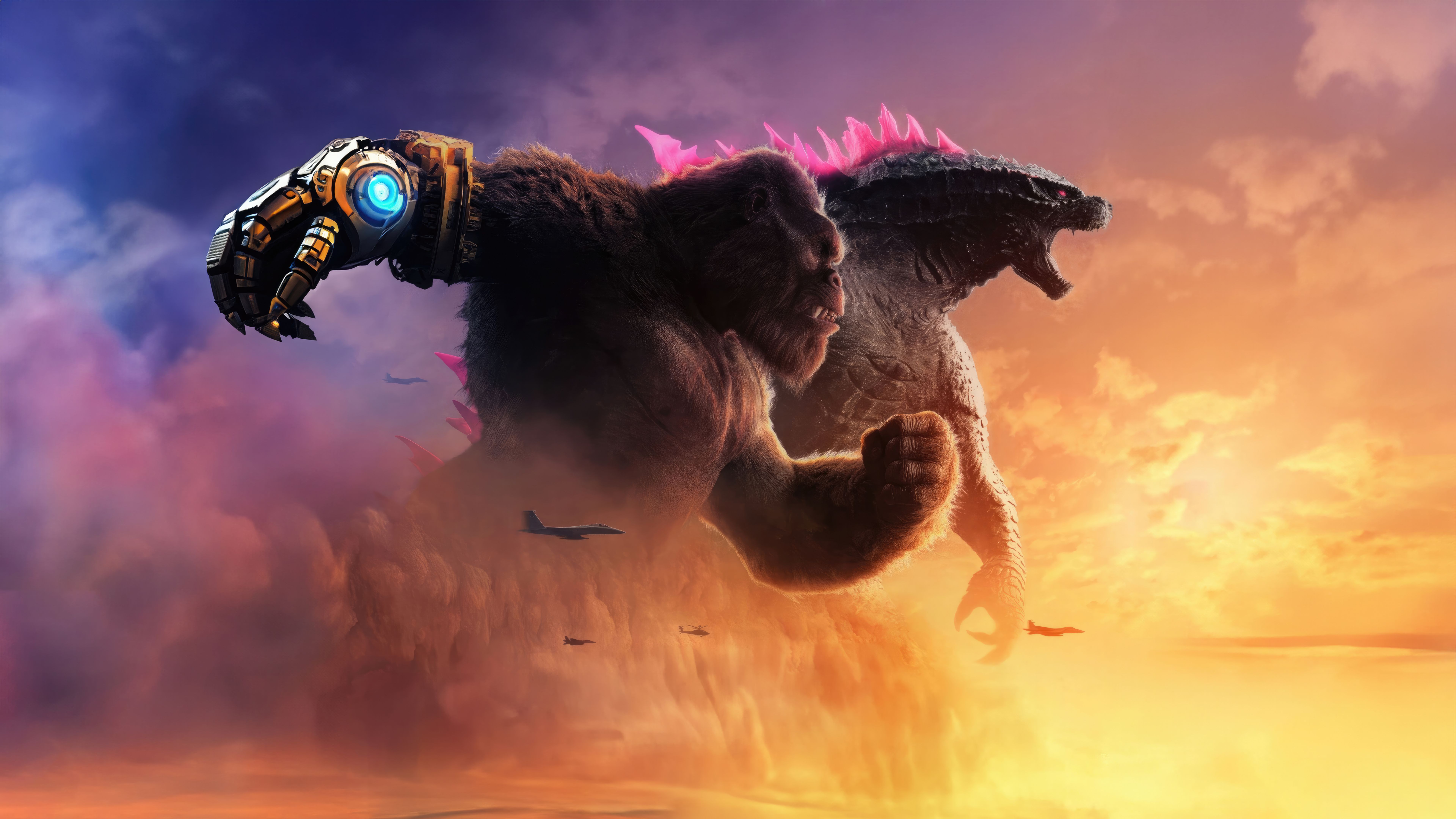 7680x4320 Godzilla X Kong The New Empire 8k Wallpaper, HD Movies Wallpaper, 4k Wallpaper, Image, Background, Photos and Picture