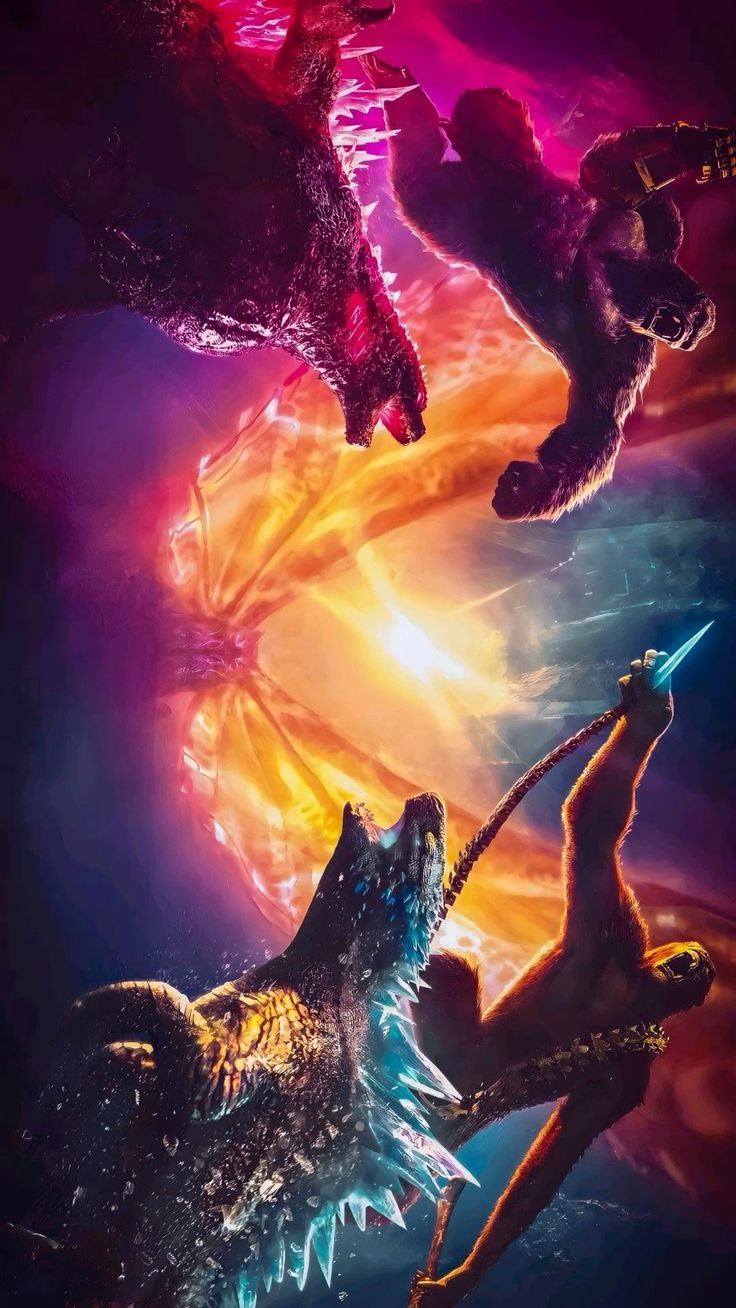 736x1308 Godzilla X Kong: The New Empire Wallpaper