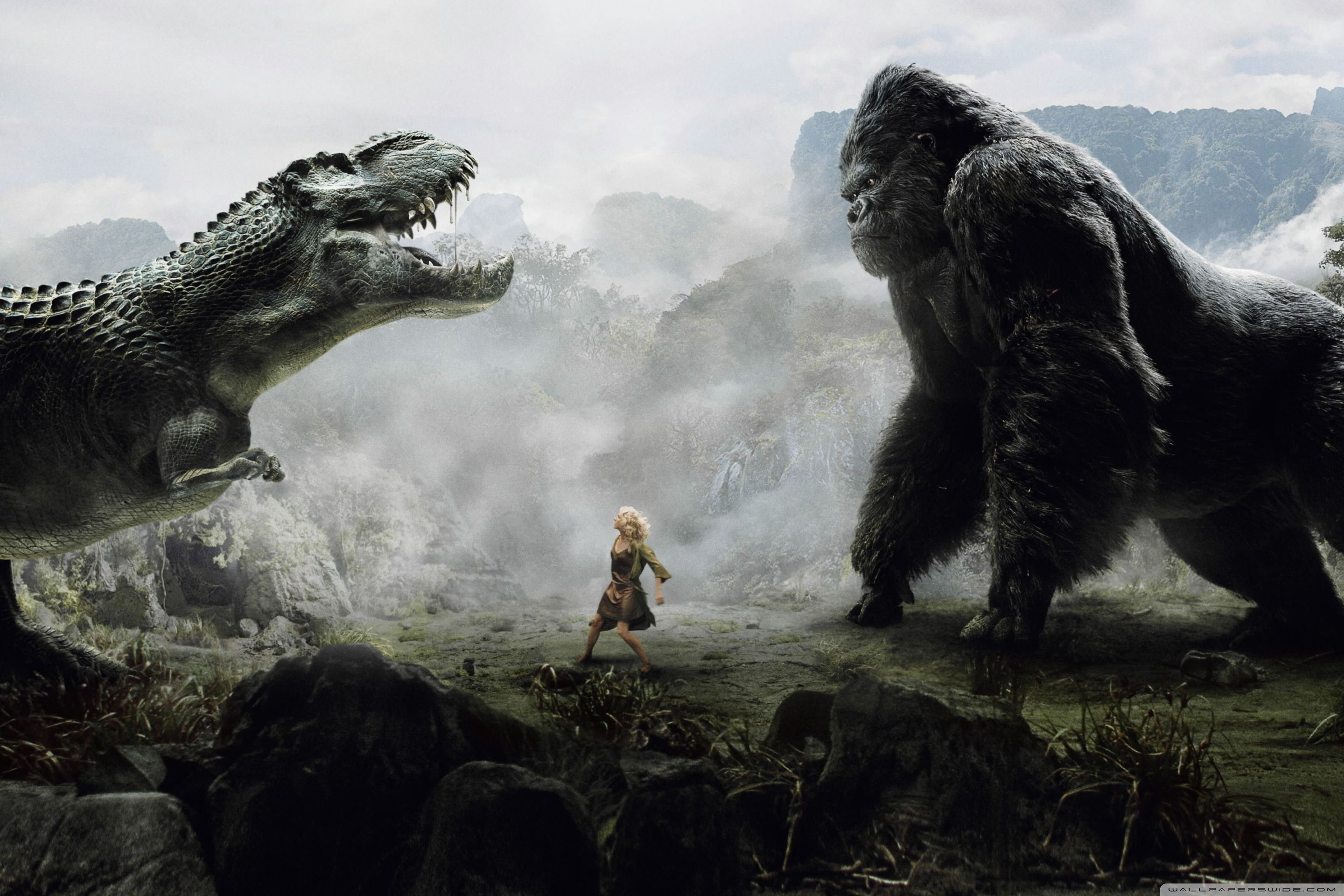 2880x1920 King Kong Vs Godzilla 4K UHD Wallpaper for UltraHD Desktop and TV : Smartphone and Tablet Devices