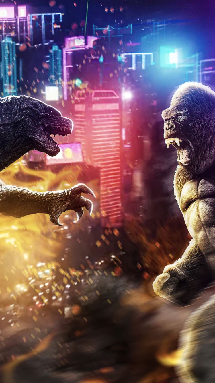 750x1334 Phone wallpaper: Godzilla, King Kong, Movie, Godzilla Vs Kong 1397915
