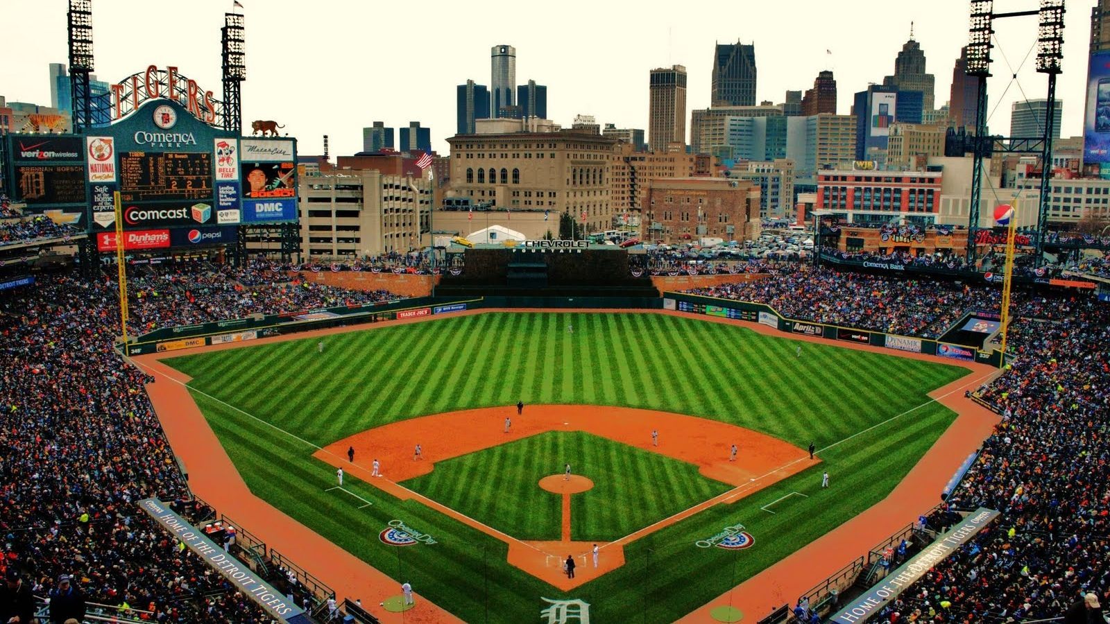 1600x900 Comerica Park Desktop Wallpaper