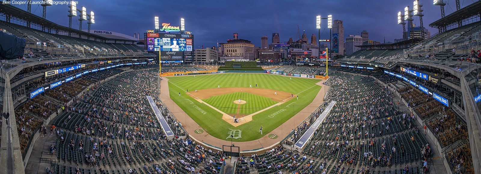 1600x581 Comerica Park panorama