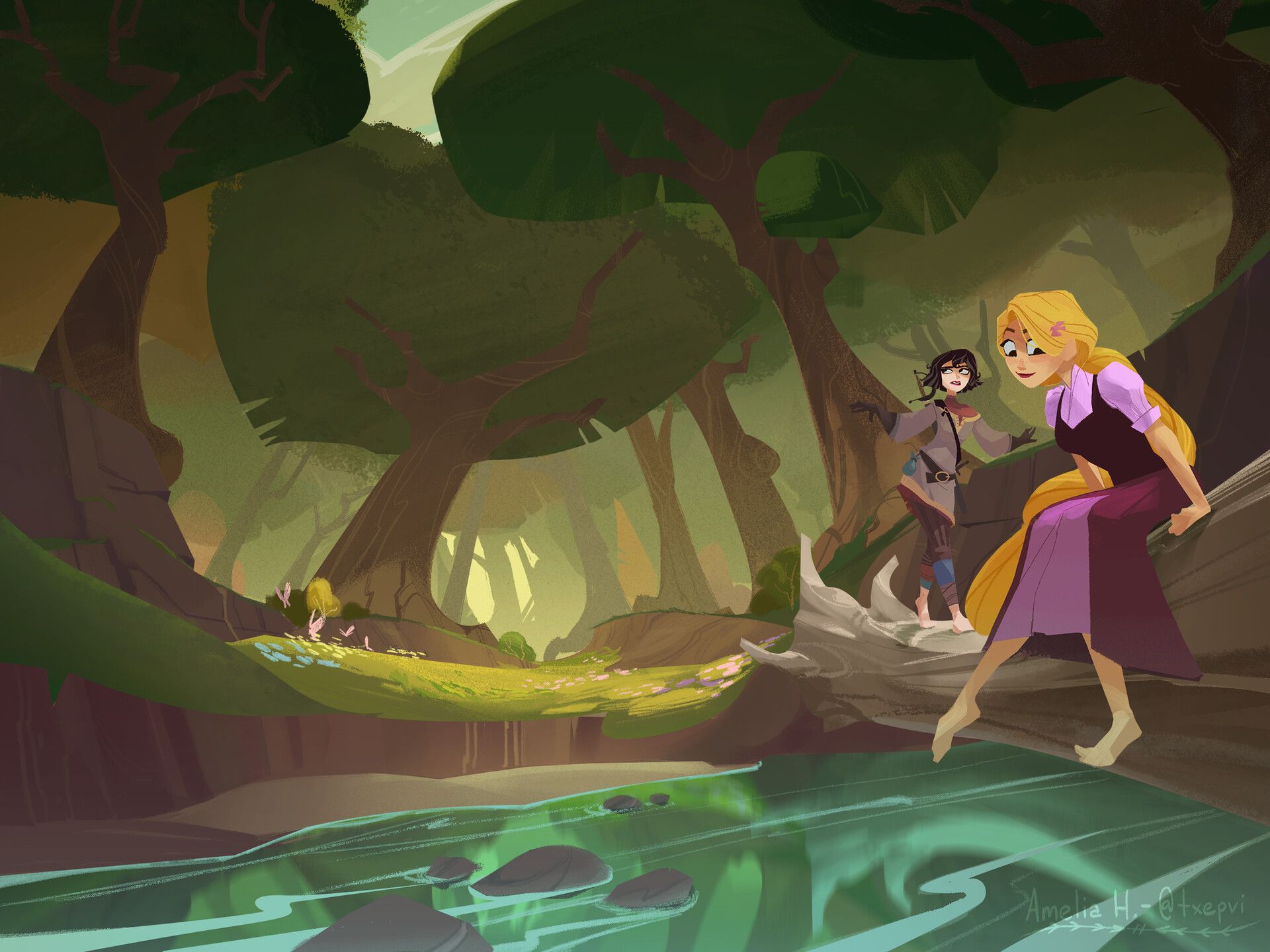 1920x1440 Amelia Herman Fancomic Background Art