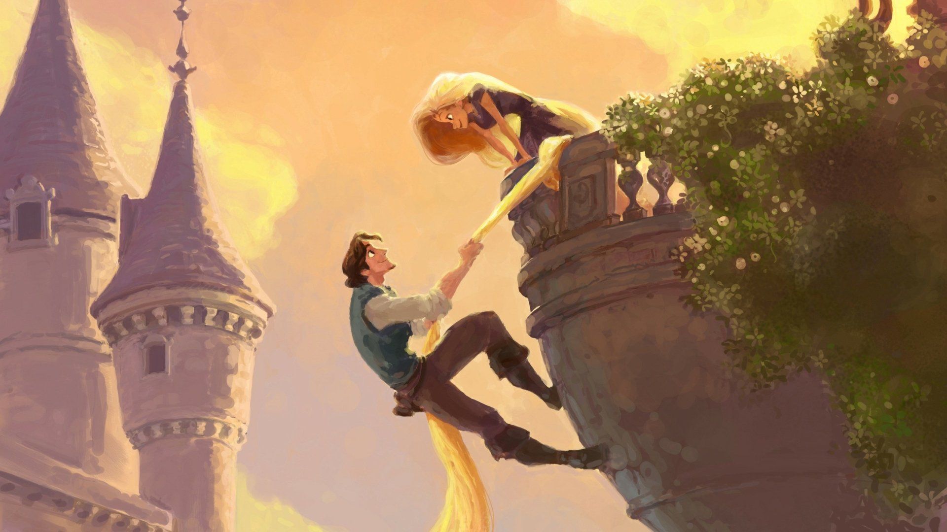 1920x1080 Tangled HD Wallpaper: A Magical Moment Unfoldsx1440