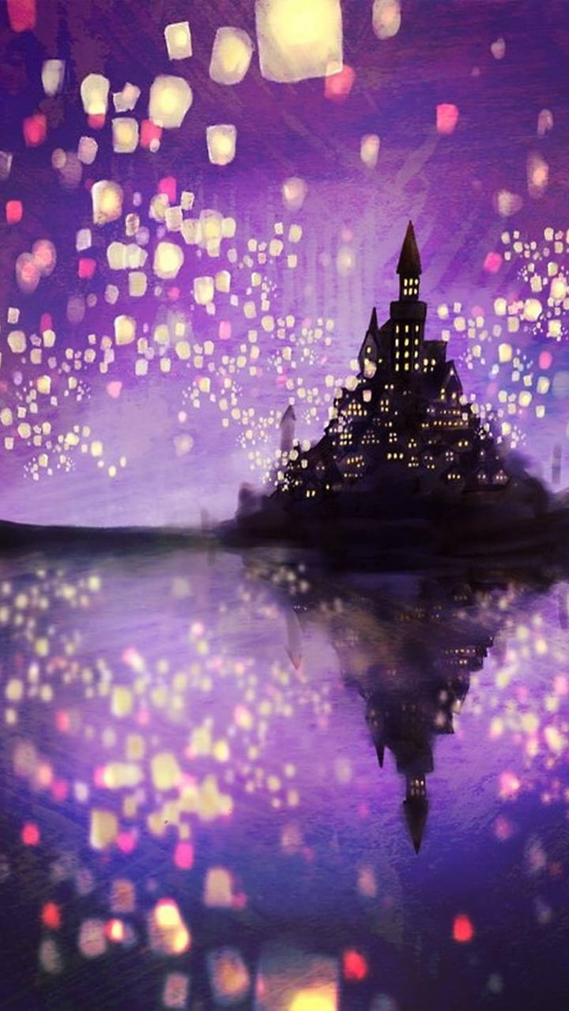 800x1422 Tangled Lanterns, disney, HD phone wallpaper