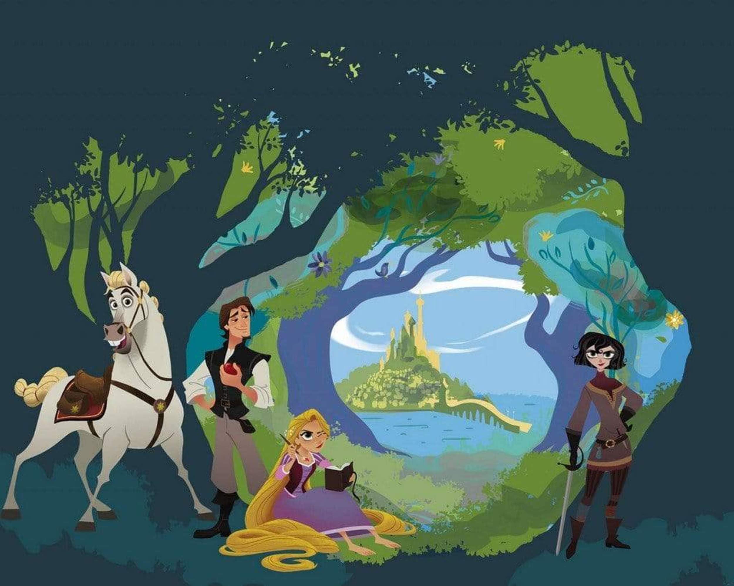 2500x1997 Komar Disney Tangled IADX7 001 Non Woven Photo Wallpaper, Size: 350 X 280 Cm (Width X Height), Children's Wallpaper, Rapunzel : Amazon.co.uk: Home & Kitchen