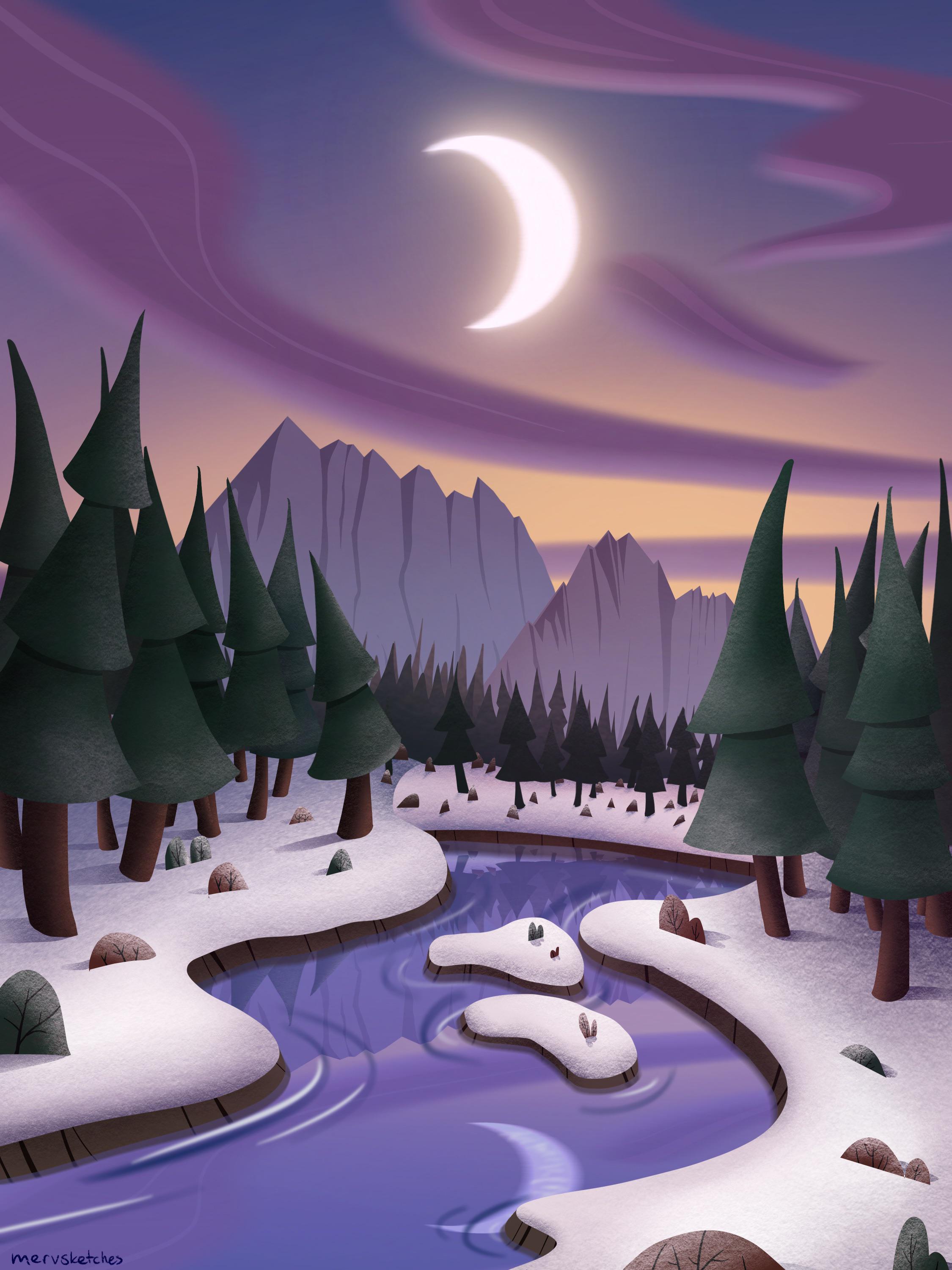2250x3000 I tried to a background stylized like Tangled the series!