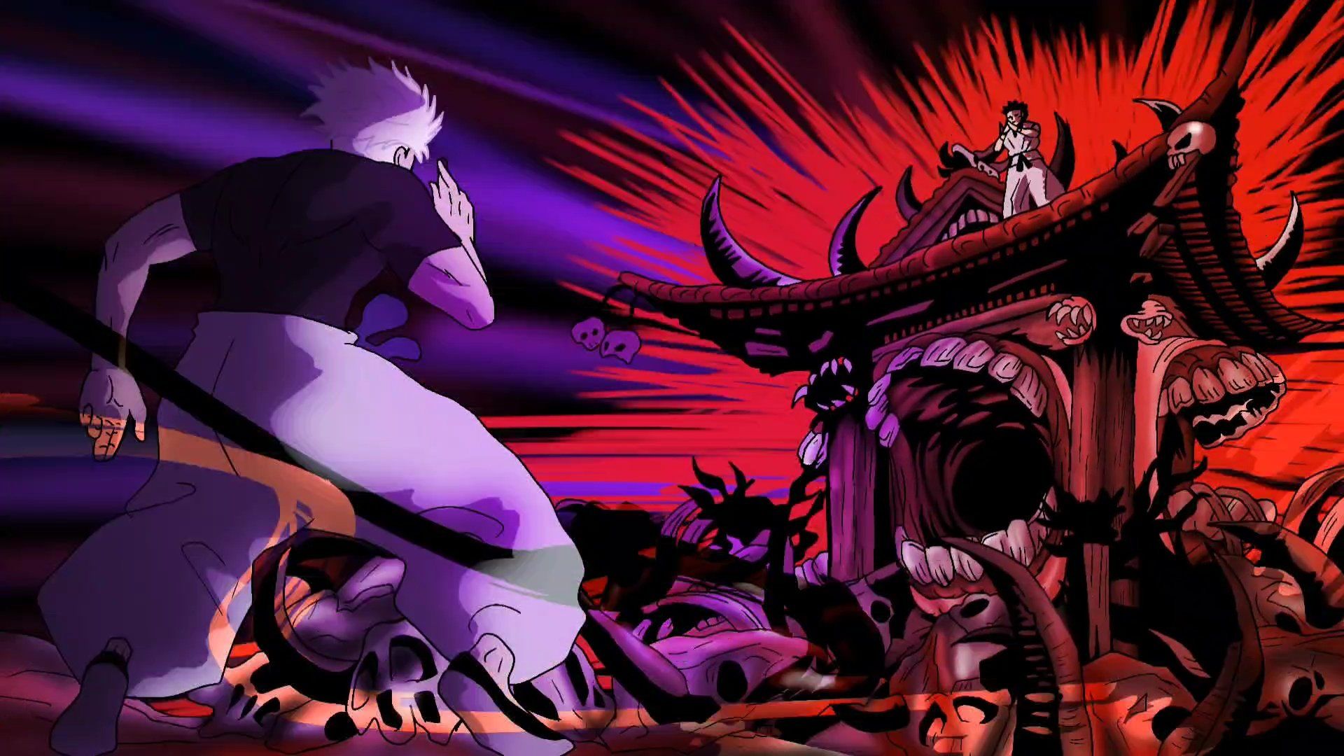 1920x1080 Gojo Vs Sukuna Domain Clash Wallpaper