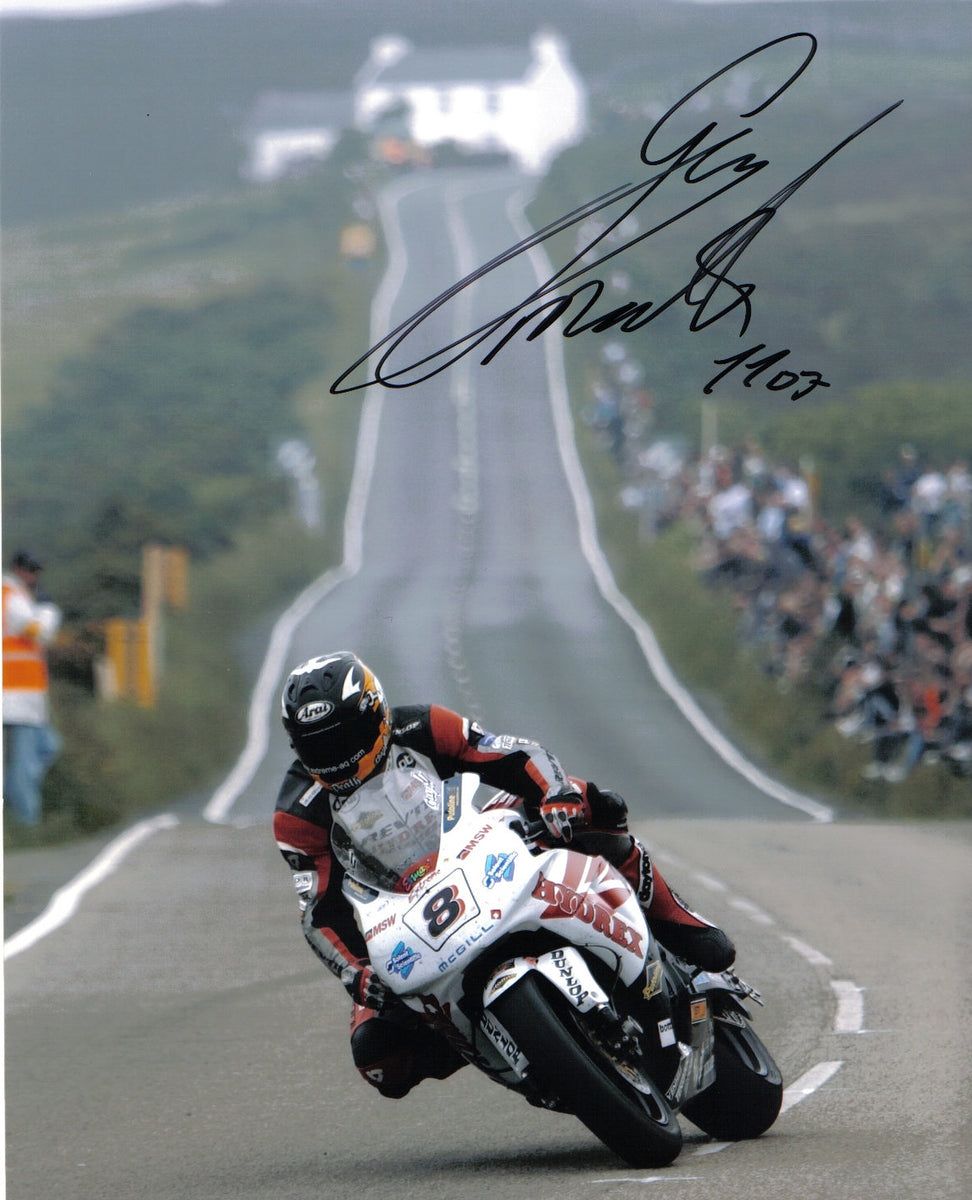 972x1200 Guy Martin Ny Baa 2007 x 8 Autographed Picture