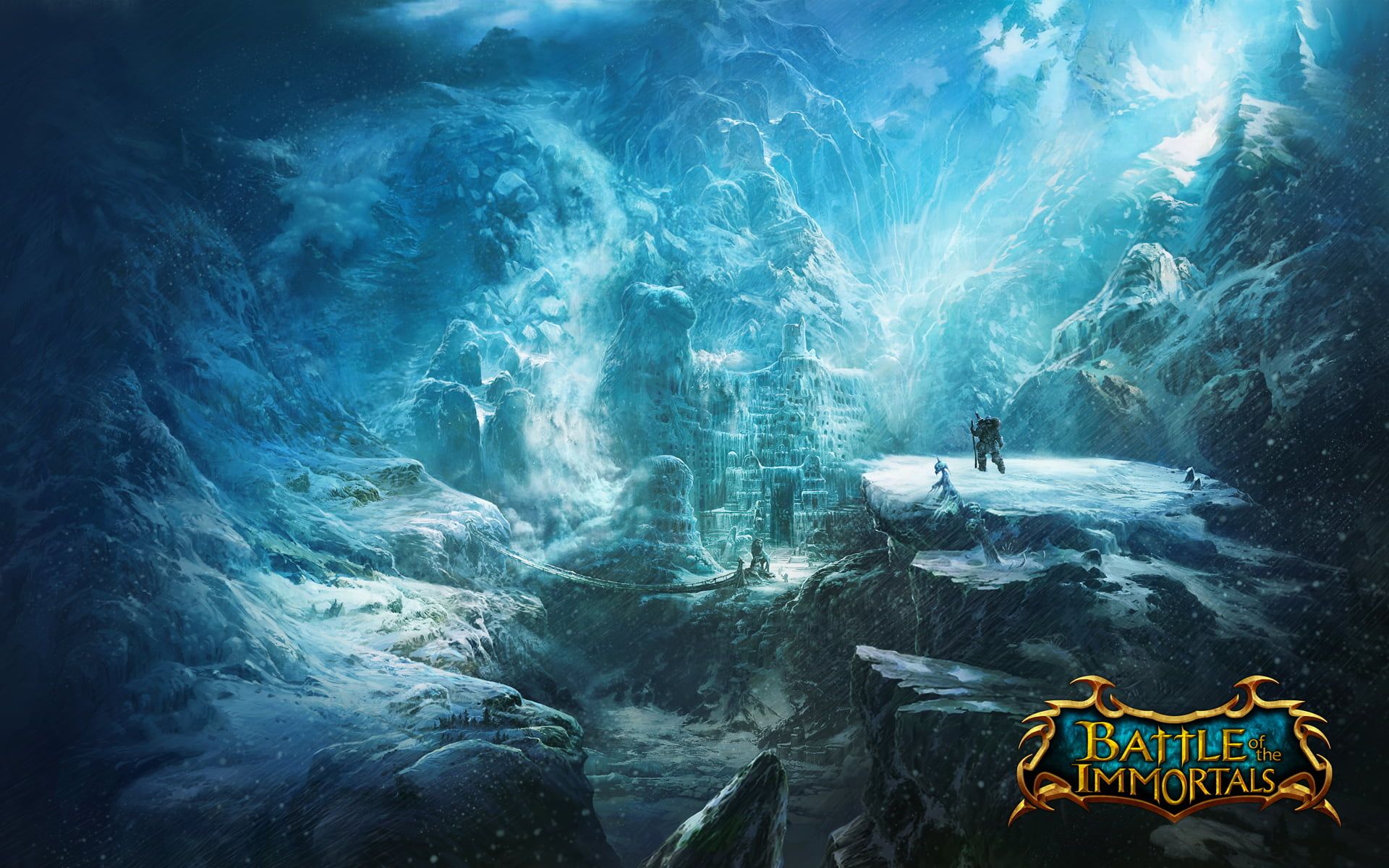 1920x1200 Ice Castle Wallpaper
