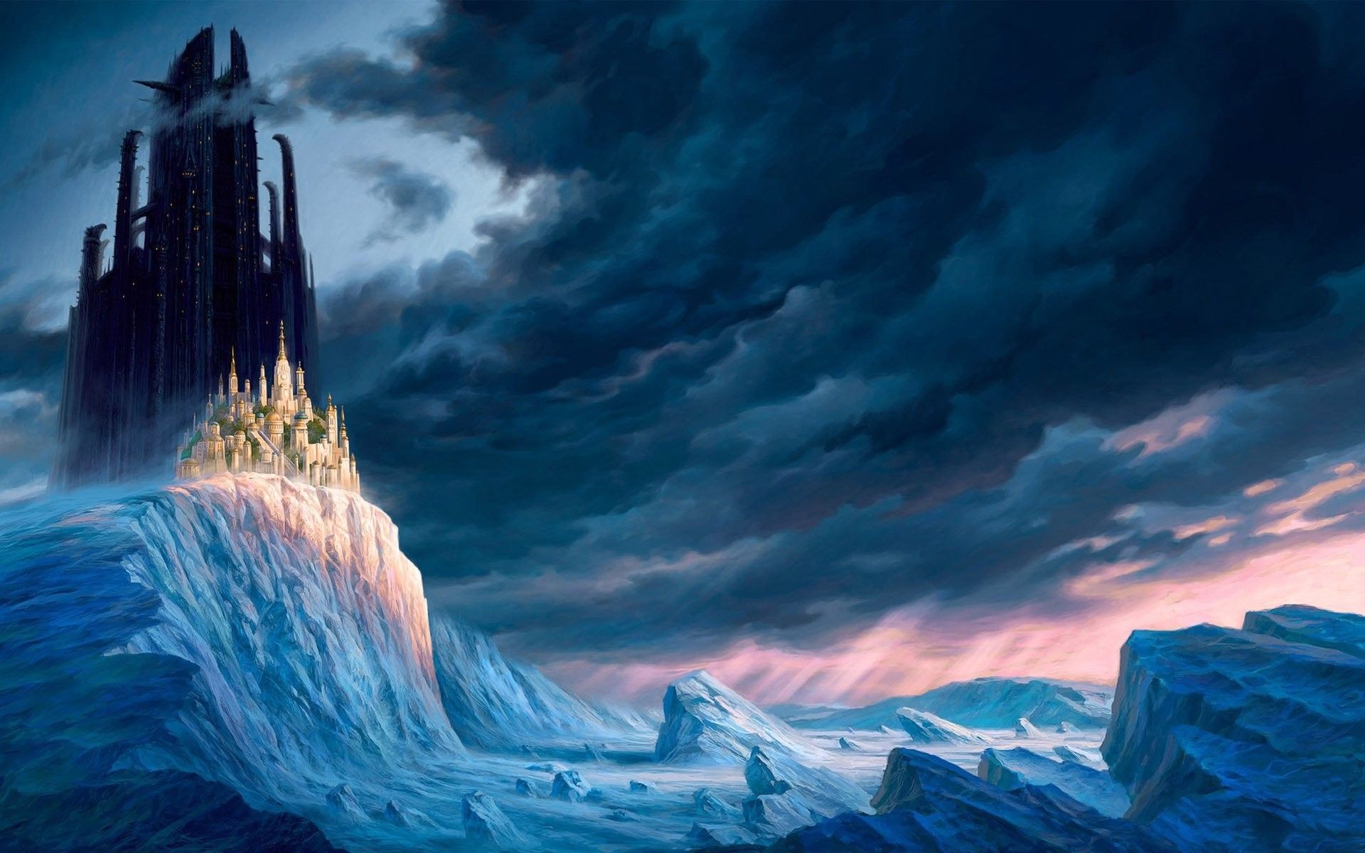 1920x1200 Ice Castle Wallpaper