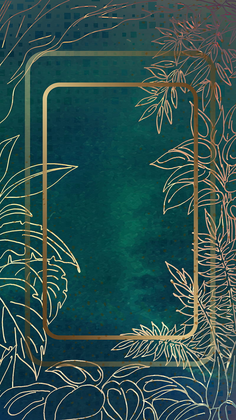 800x1422 Luxury elegant green, color, fashion, forest, gold, green color, natural, nature, HD phone wallpaper