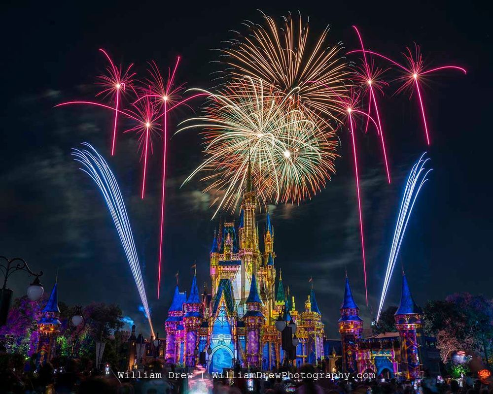 1000x800 A Night Of Magic Disney Removable Wallpaper Mural Photography Art. William Drew Photography