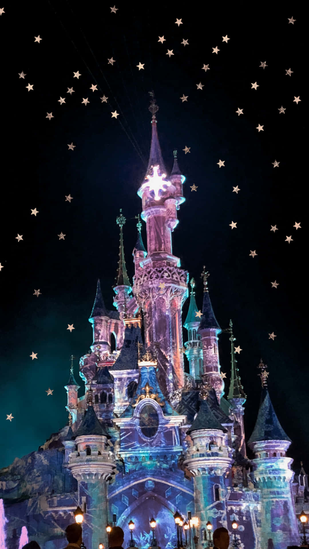1080x1920 Download Disney World Stars Night View iPhone Wallpaper