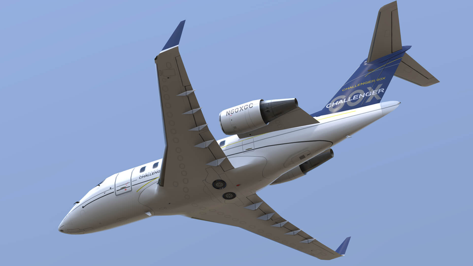 1920x1080 Bombardier Challenger CL 604 605 3D Model