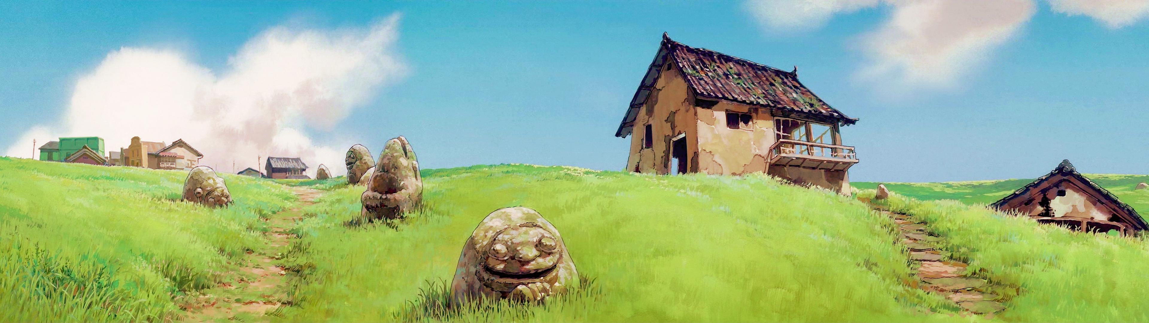 3840x1080 Anime Scenery Dual Screen Wallpaperx1080
