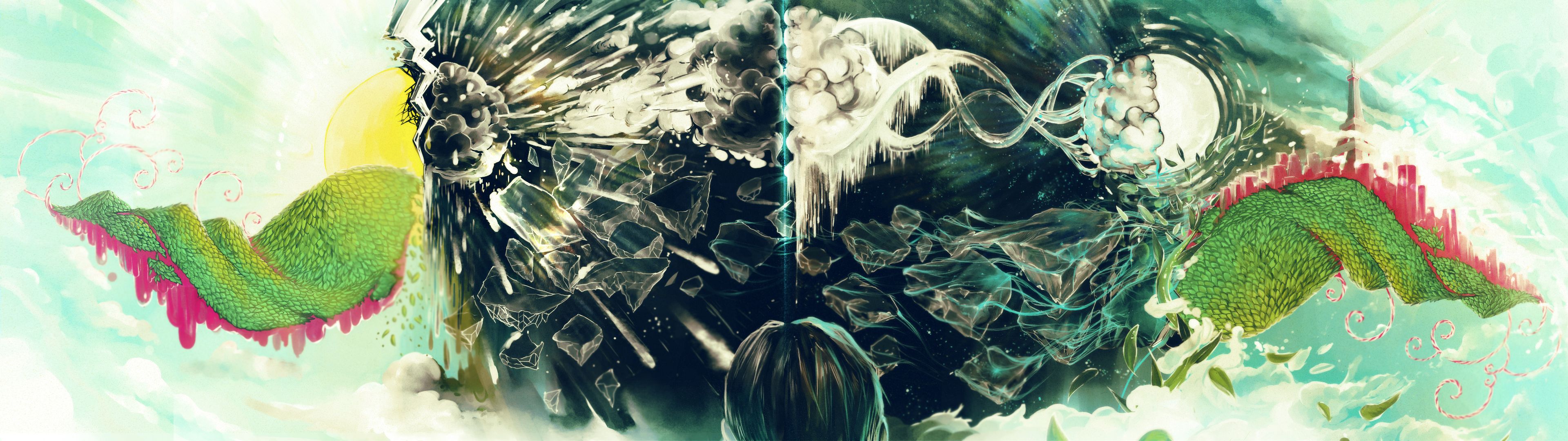 3840x1080 Free Multi Monitors 4K Wallpaper For Desktop And Phone