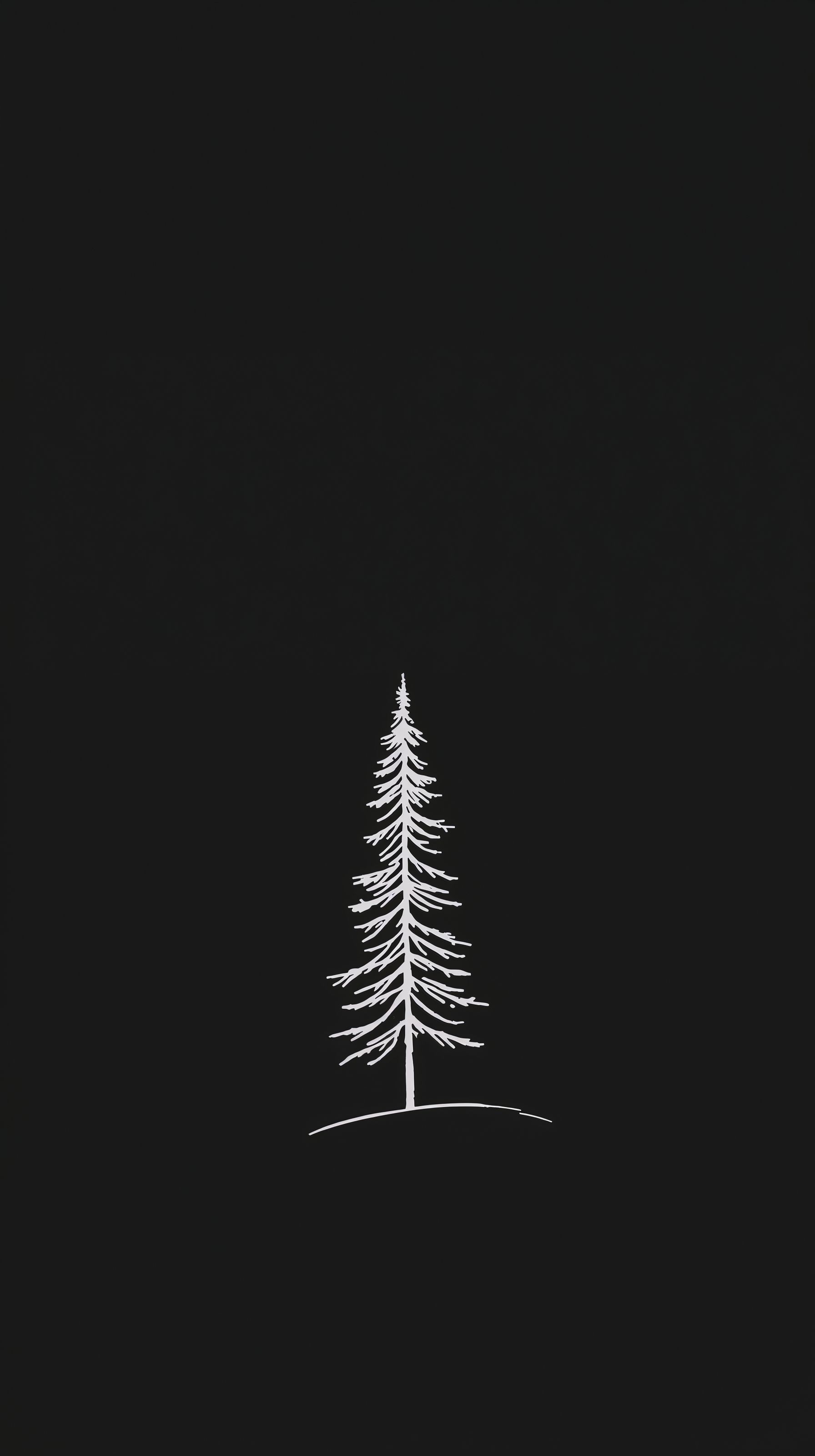 1792x3200 Free Black Minimal Wallpaper